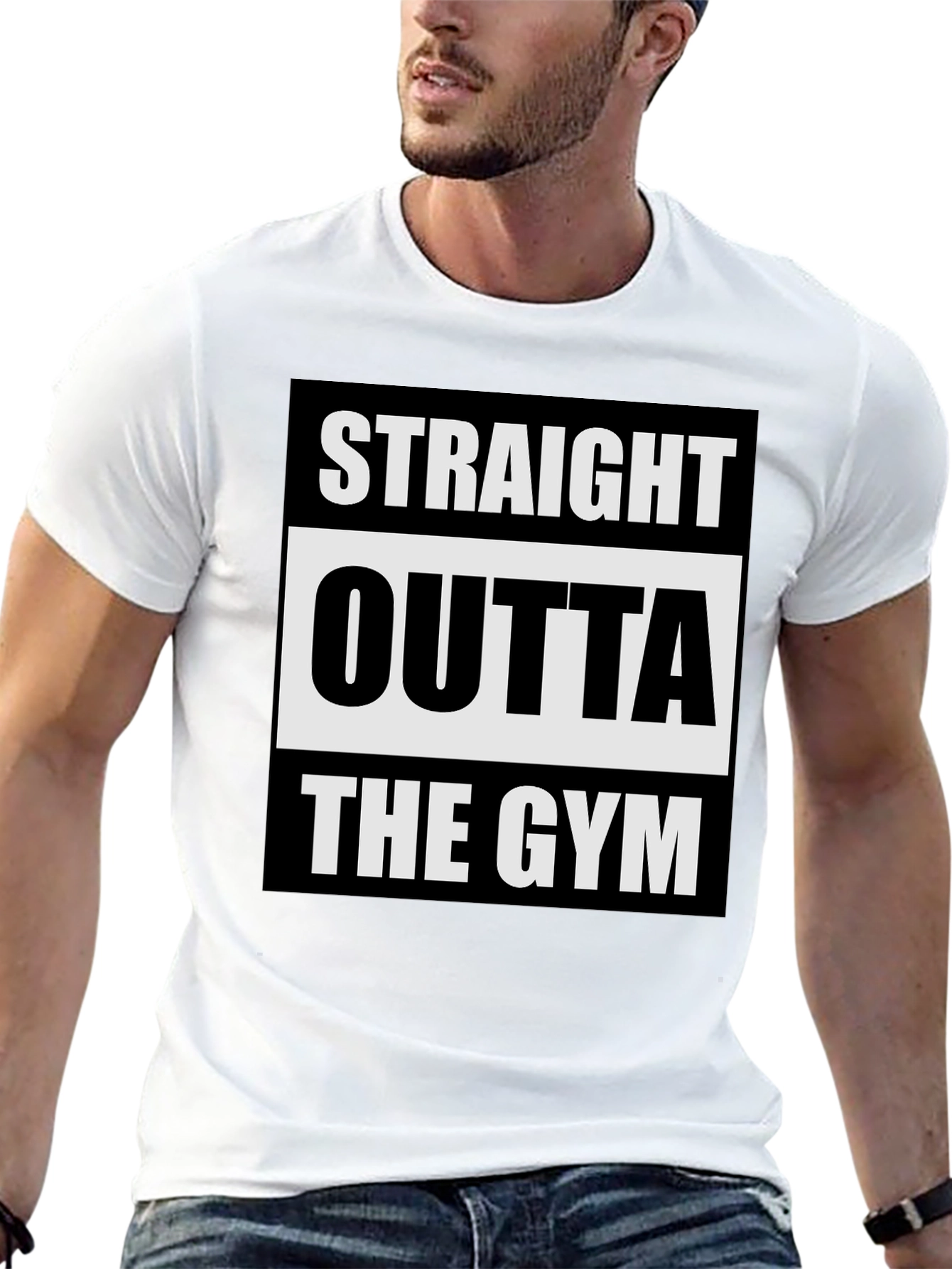 Straight Outta the Gym Black T-Shirt