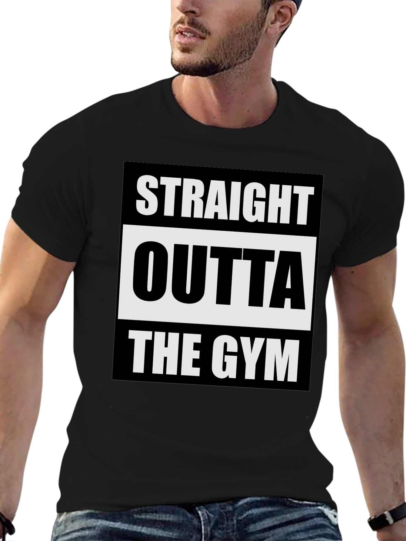Straight Outta the Gym Black T-Shirt