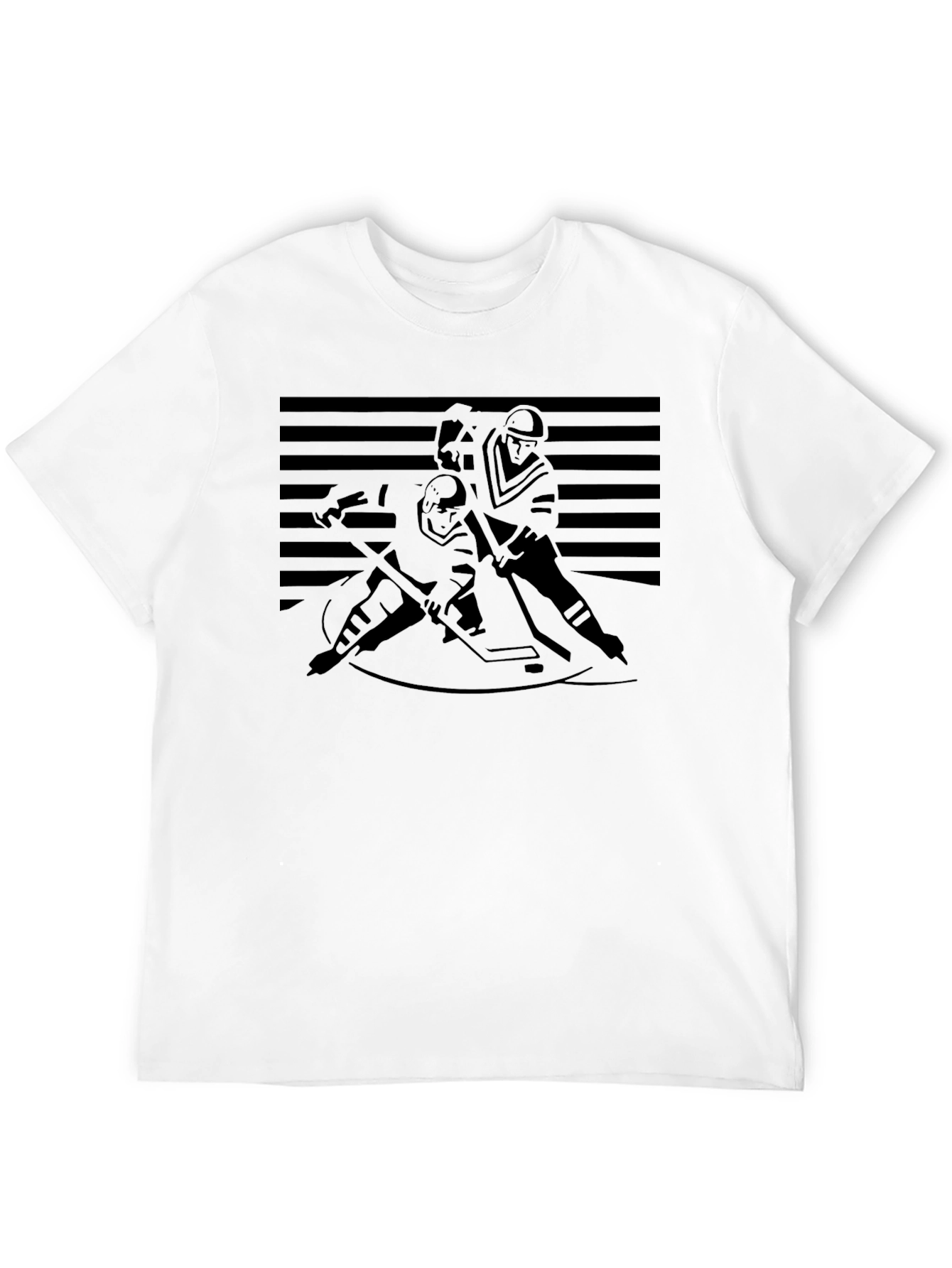 Hockey Silhouette Graphic T-Shirt