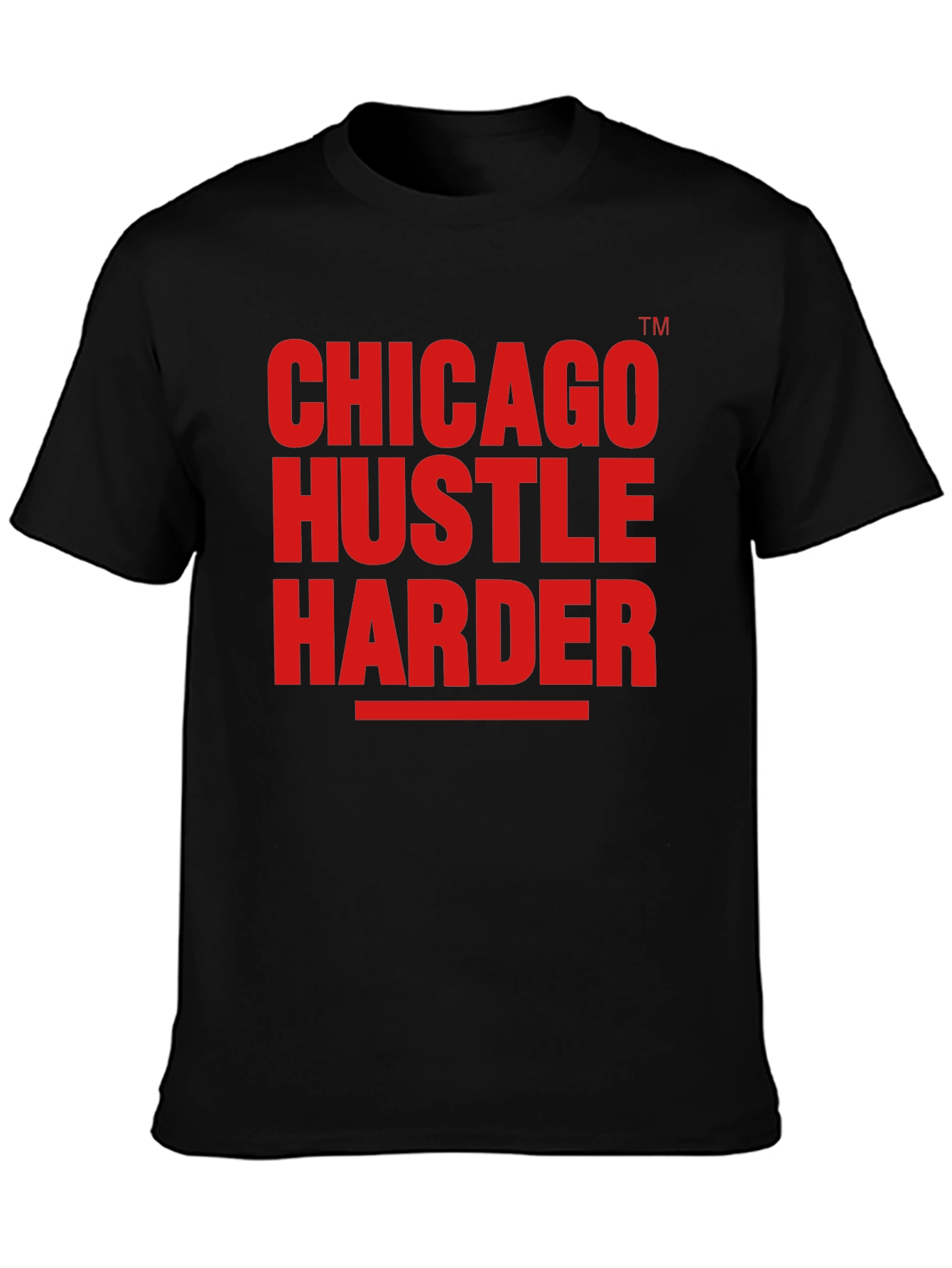 Chicago Hustle Harder Graphic T-Shirt