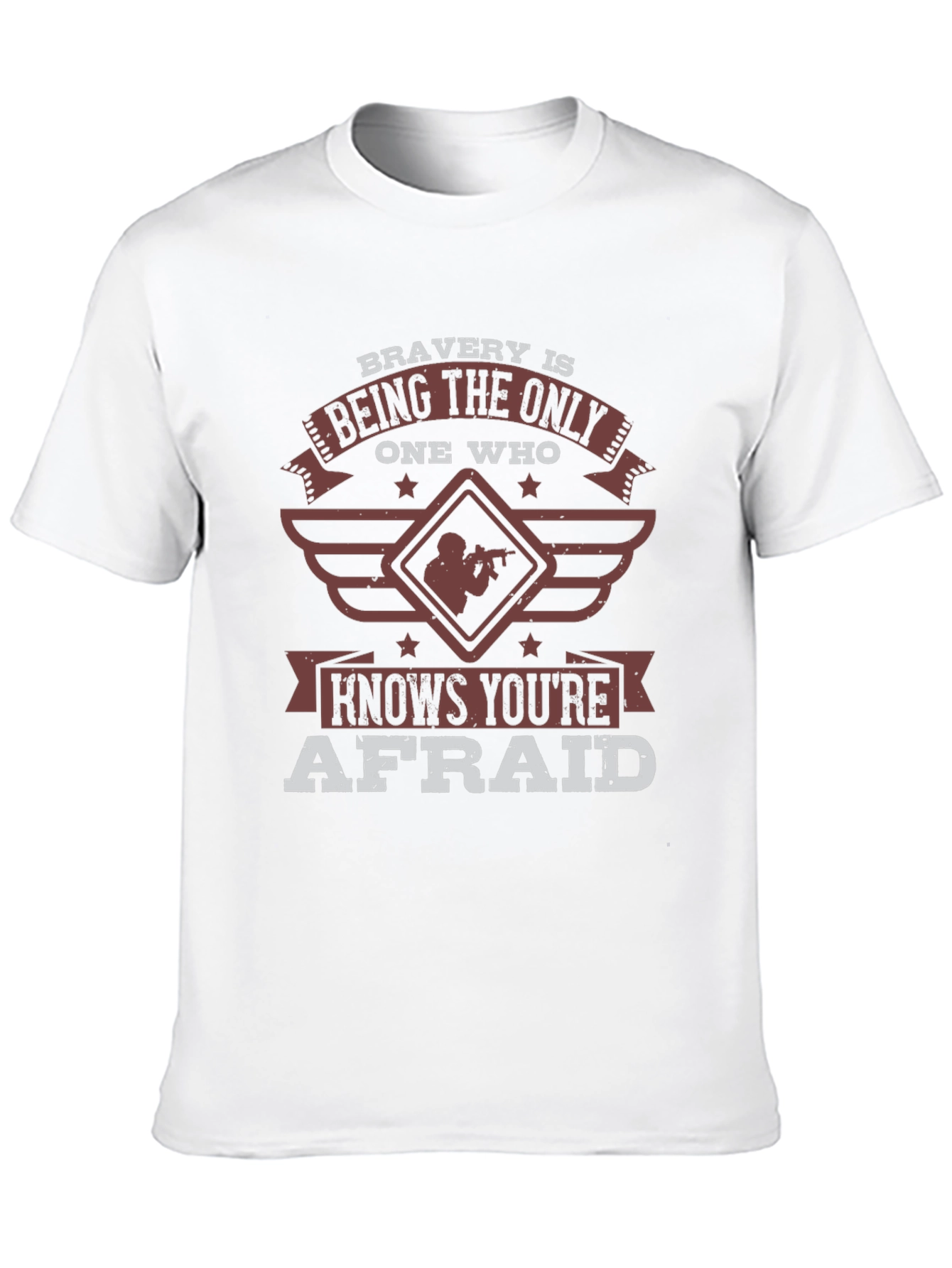 Bravery Shirt: Military-Themed Graphic Tee