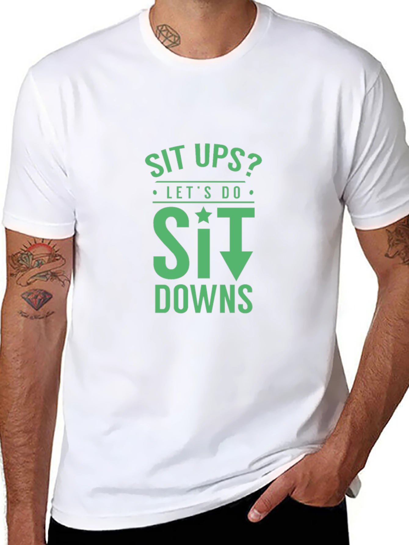 Sit Down T-Shirt Funny Workout Tee