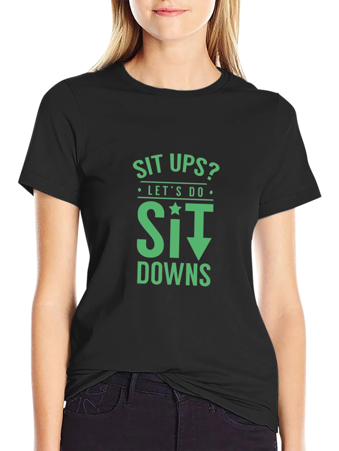 Sit Down T-Shirt Funny Workout Tee