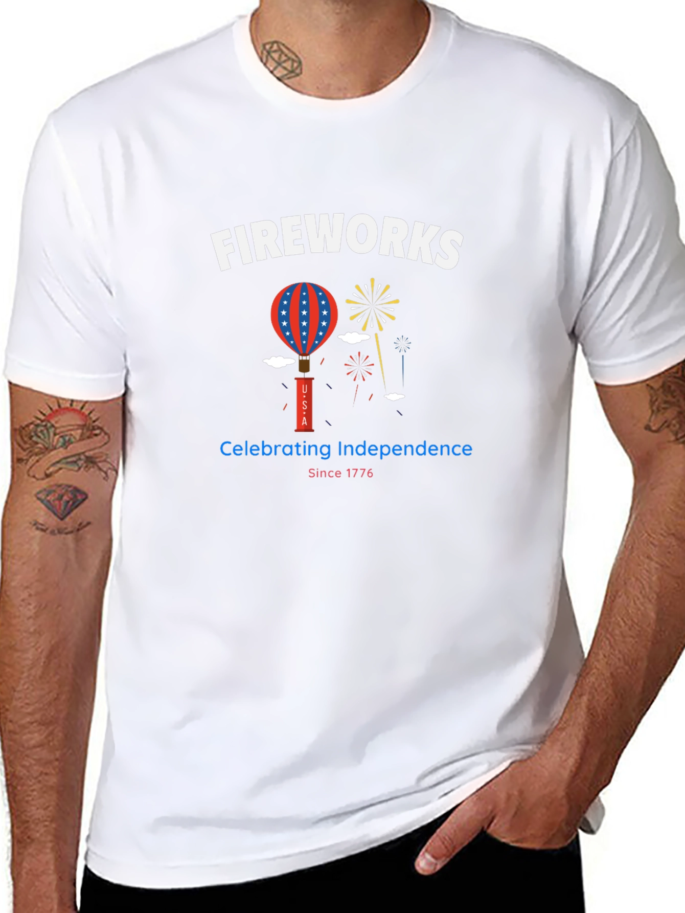 Fireworks Independence Day Tee
