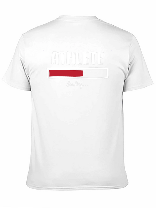 Athlete Loading Funny Graphic Tee - Black