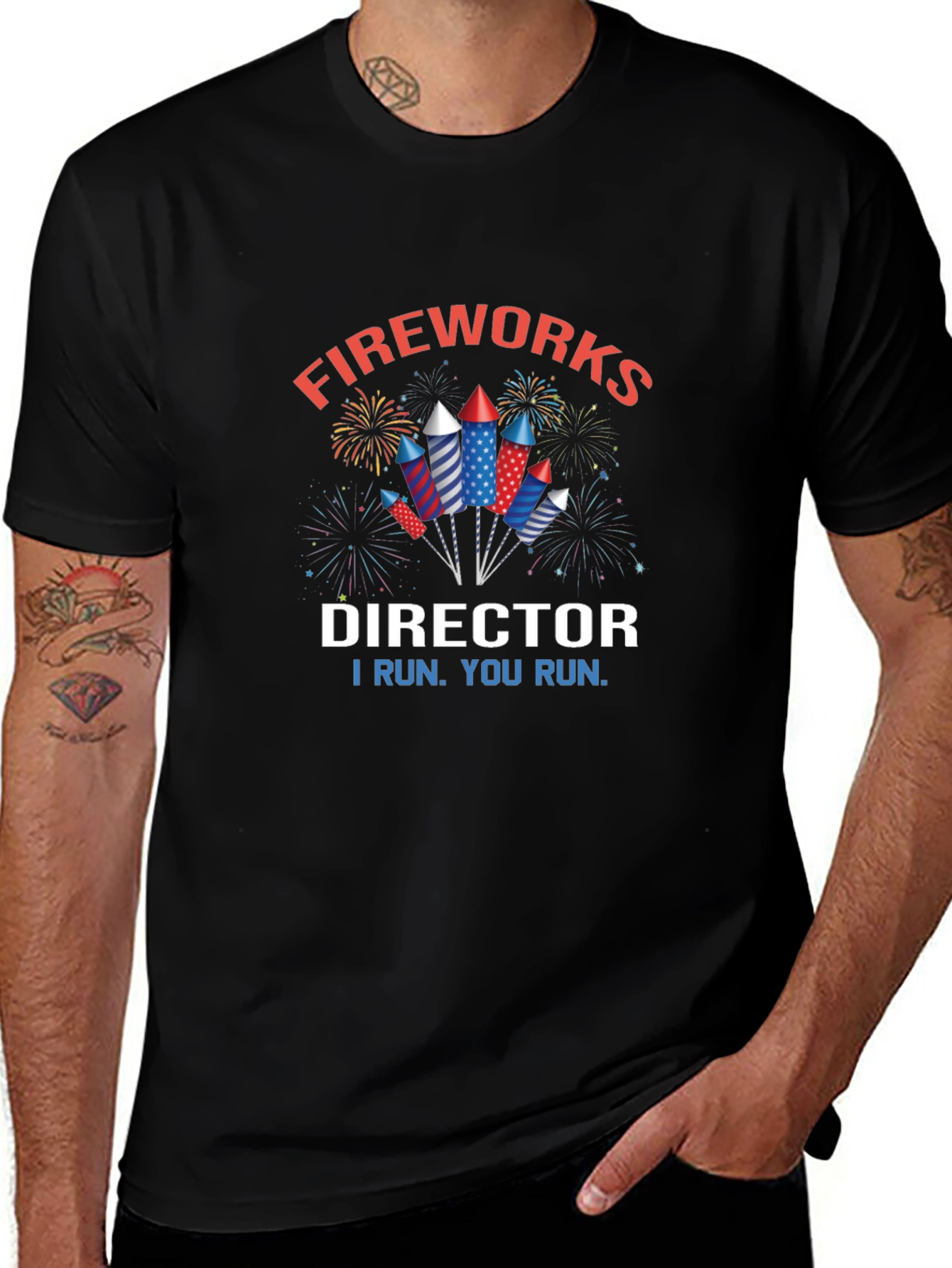 Fireworks Director Graphic T-Shirt