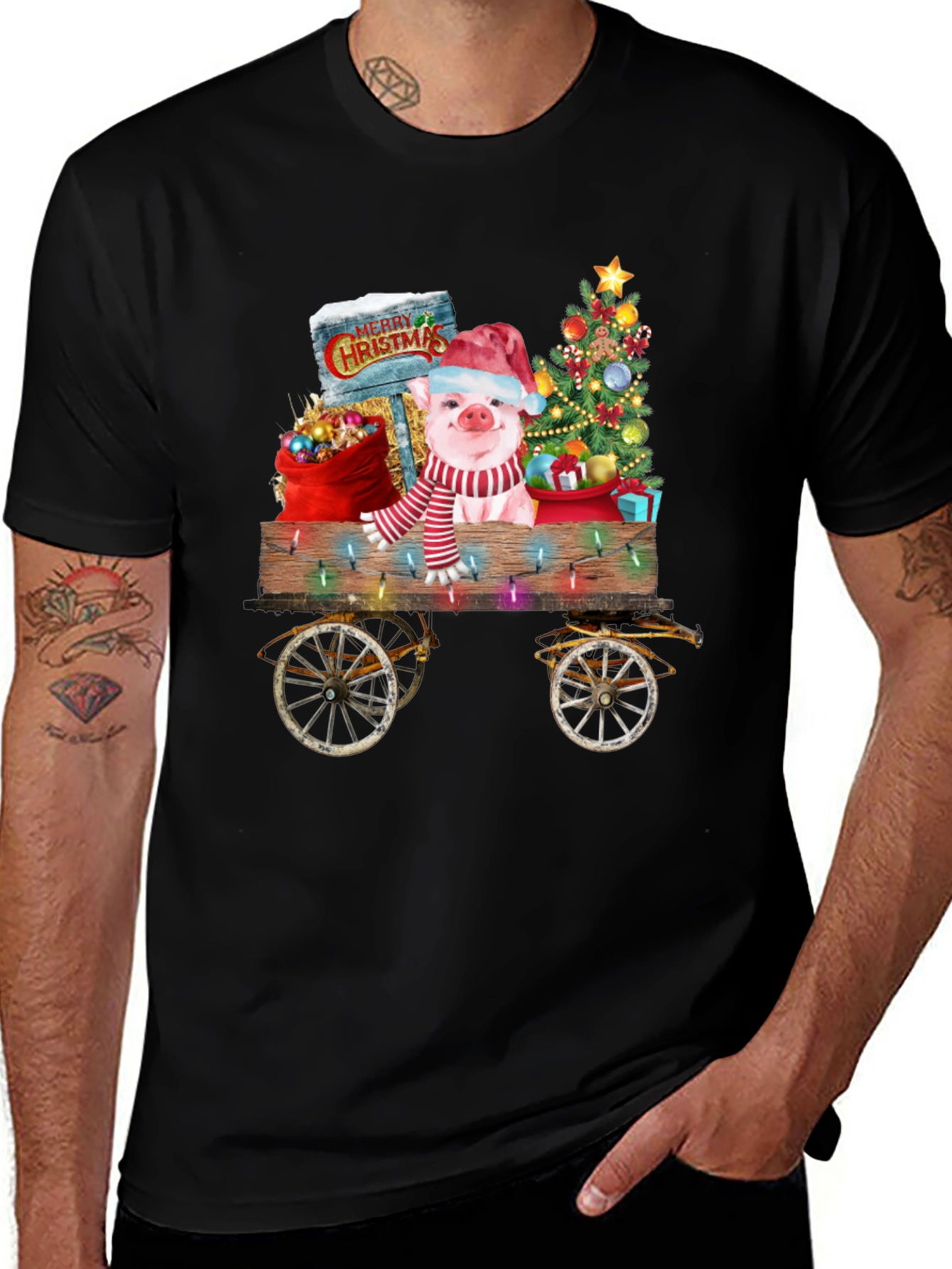 Festive Piglet Christmas T-Shirt