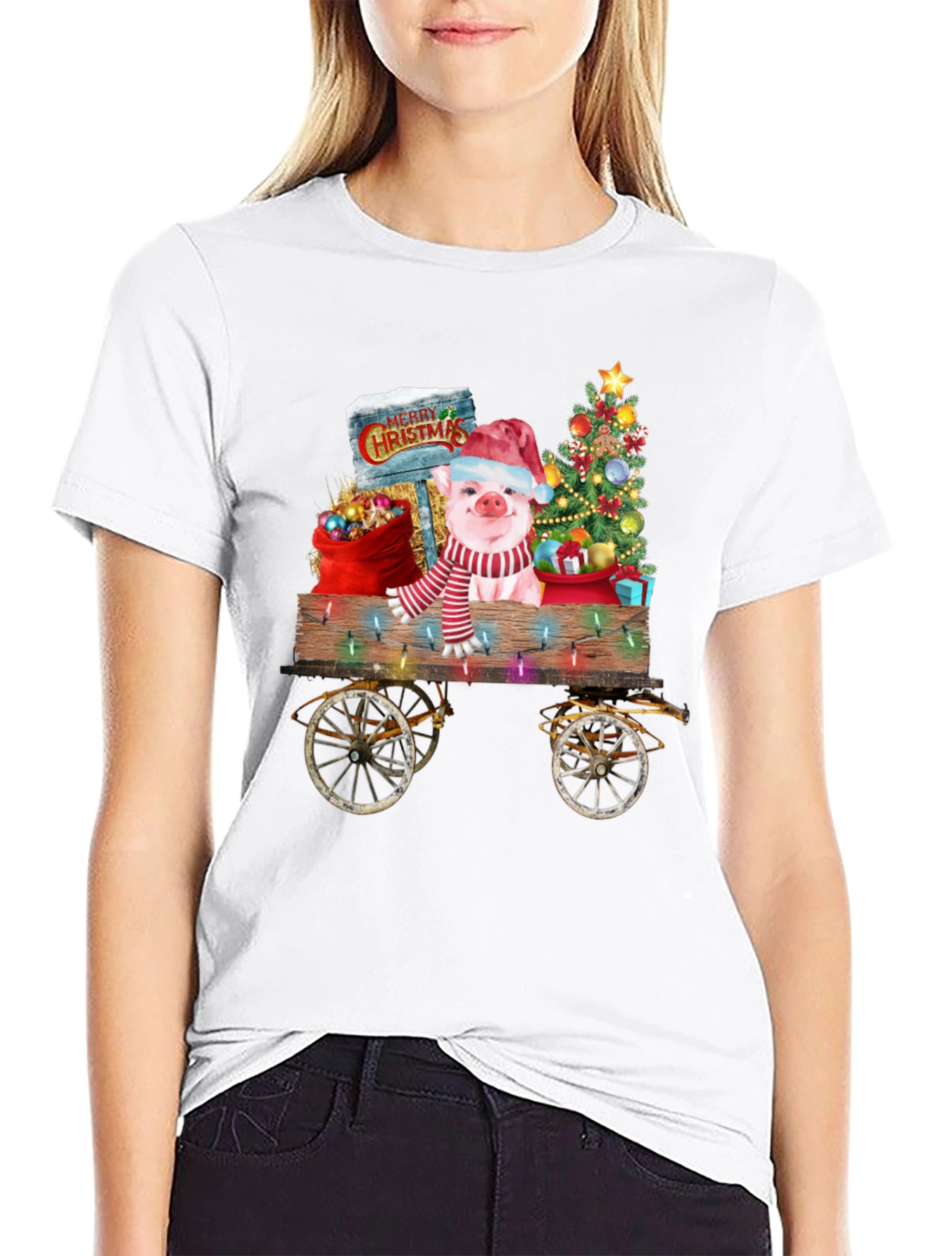 Festive Piglet Christmas T-Shirt