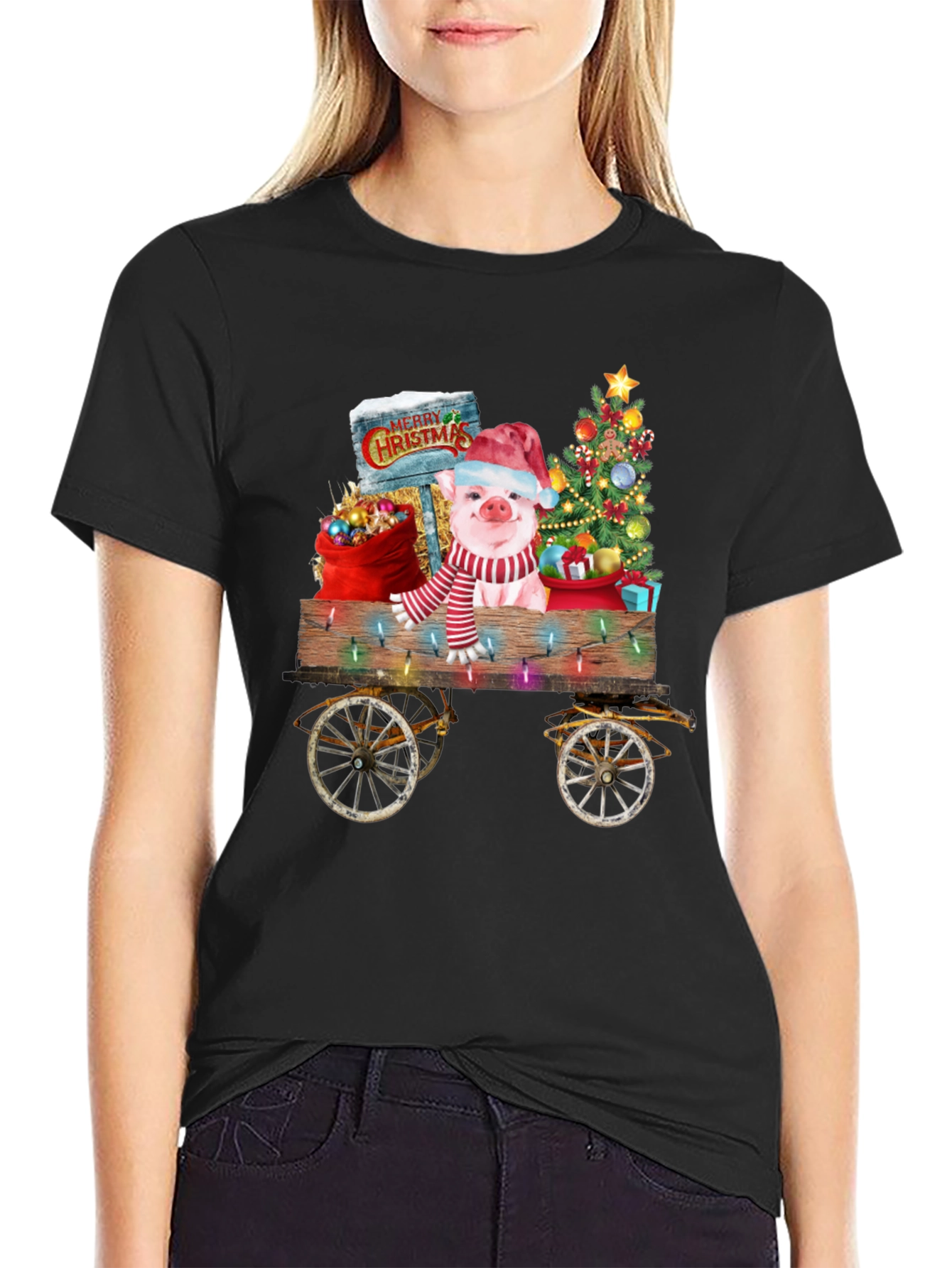 Festive Piglet Christmas T-Shirt