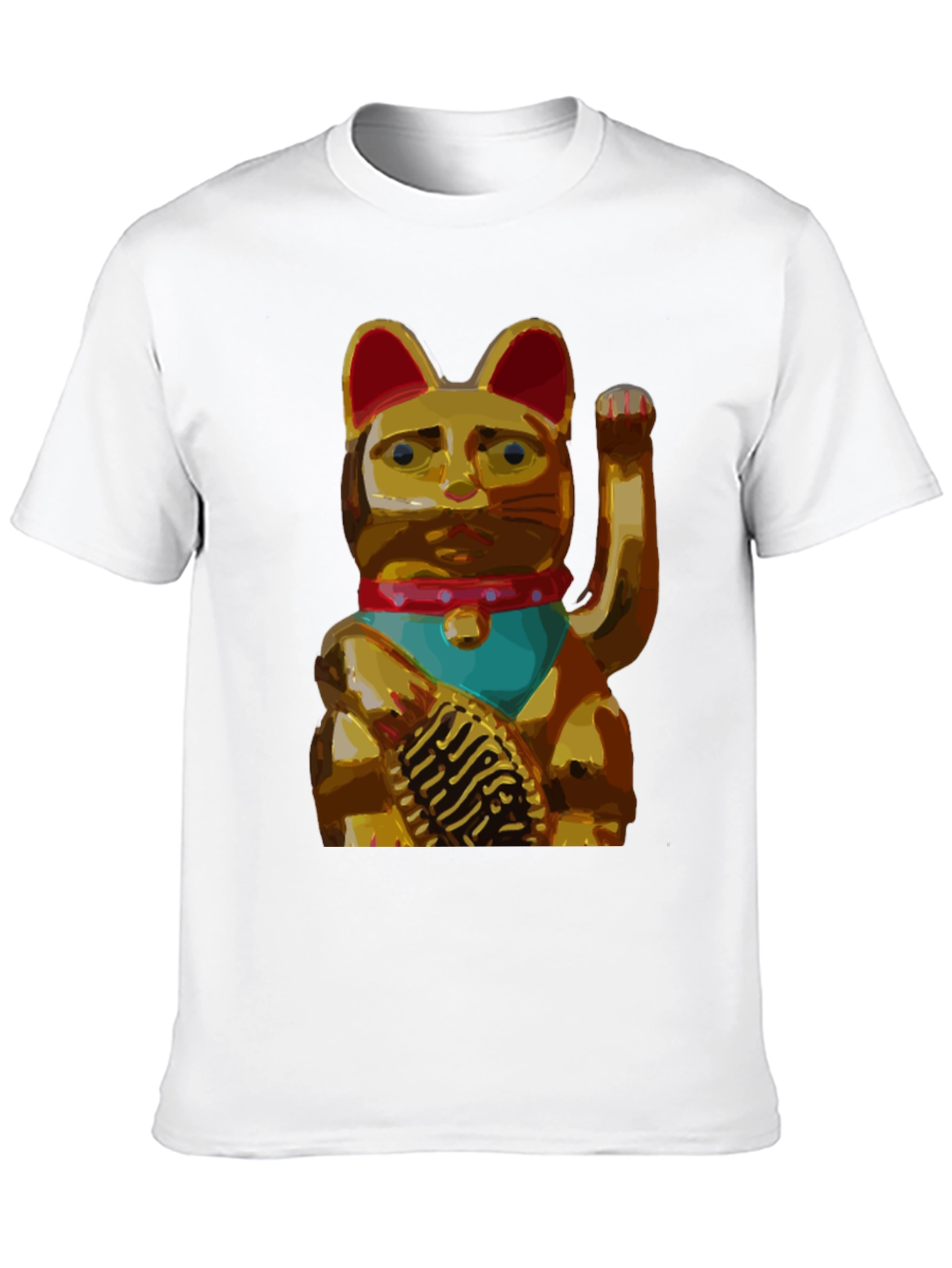 Lucky Cat Graphic Tee - Black