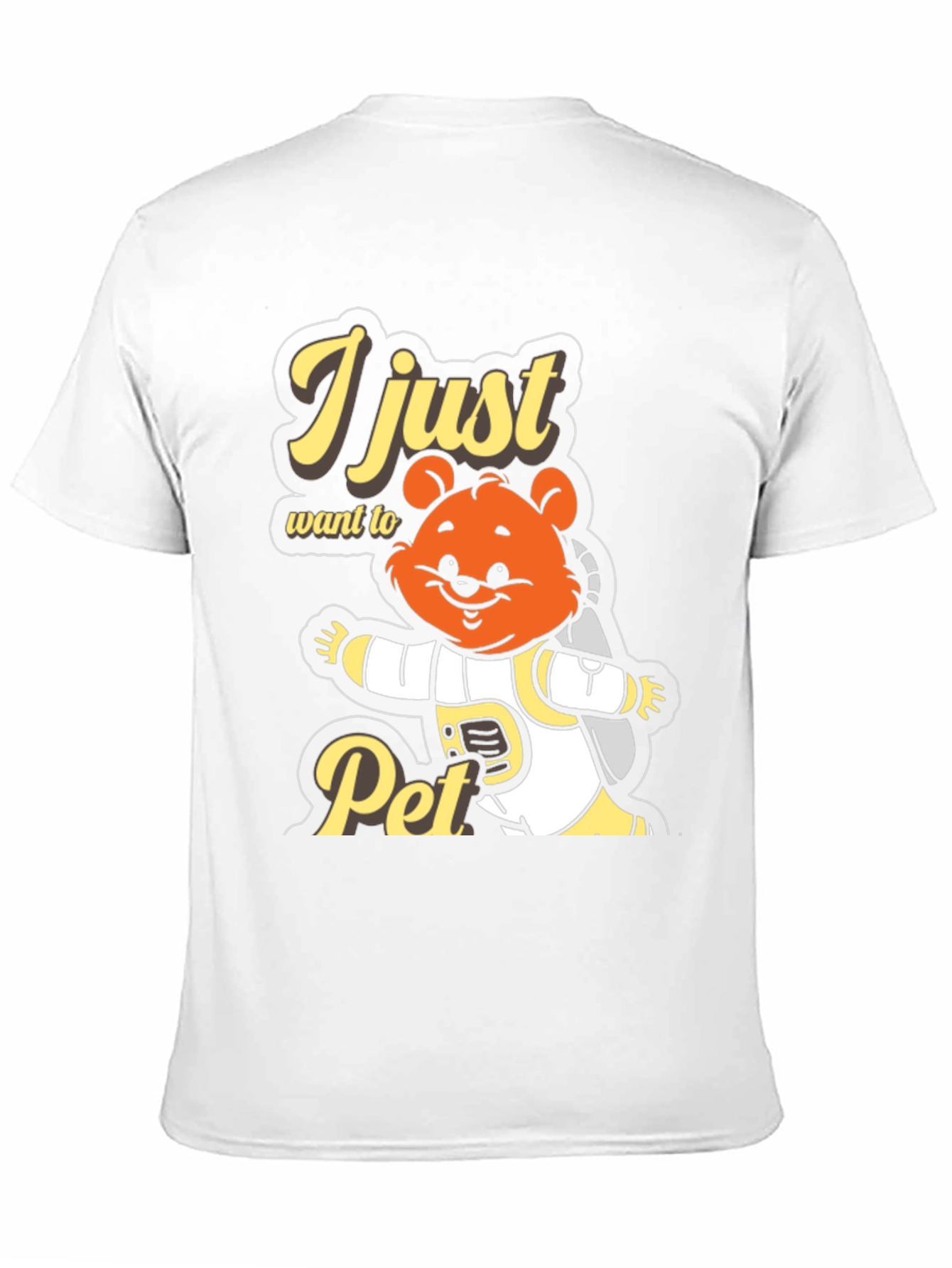 I Just Want To Pet T-Shirt Cute Bear Astronaut