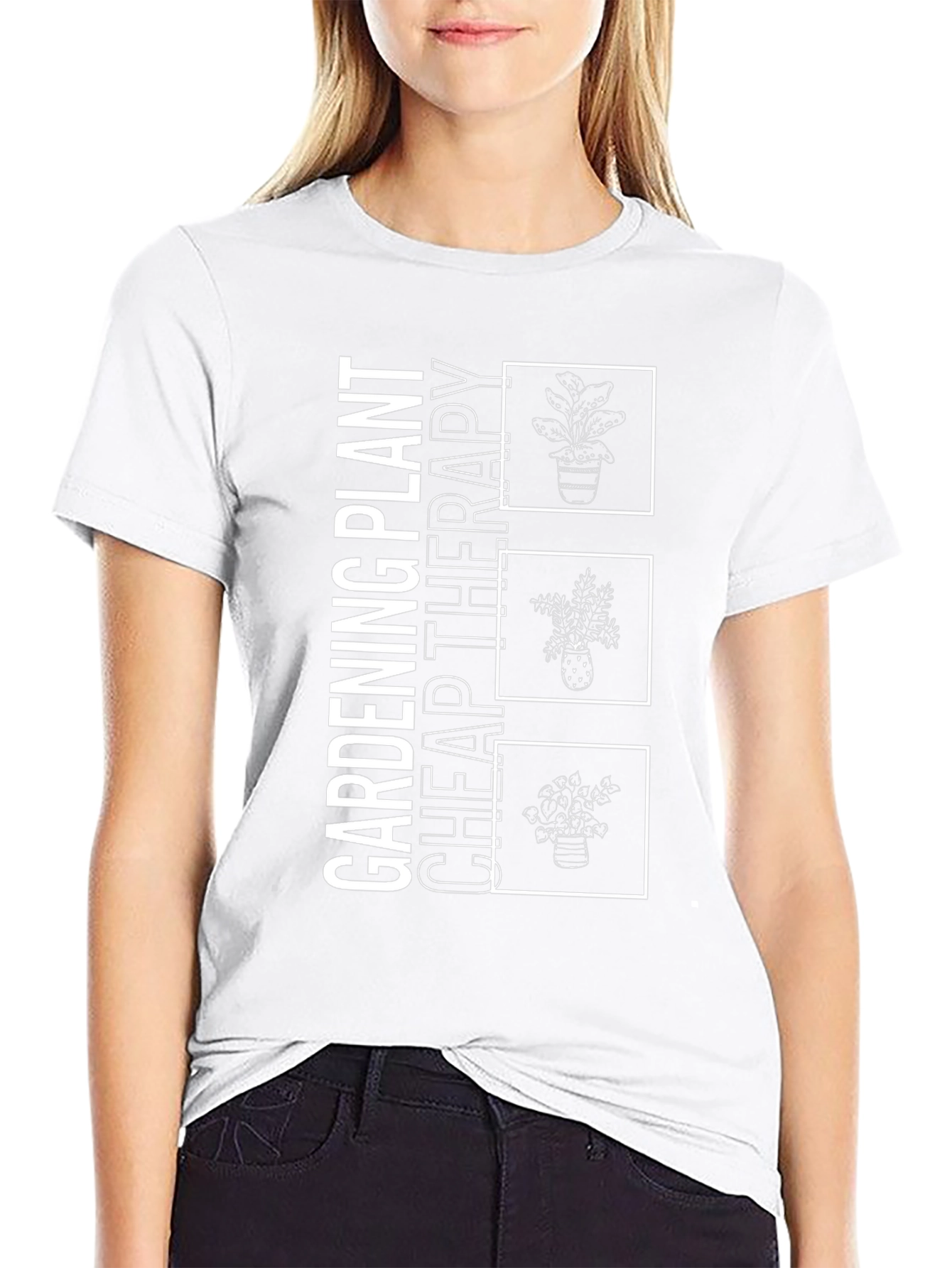 Gardening Plant Cheap Therapy Graphic T-Shirt