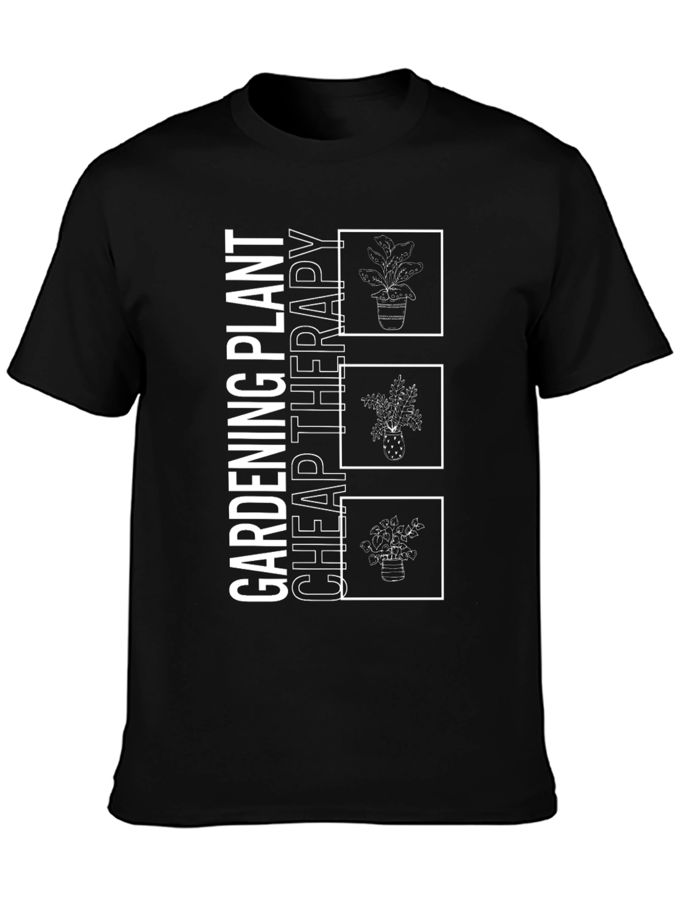 Gardening Plant Cheap Therapy Graphic T-Shirt