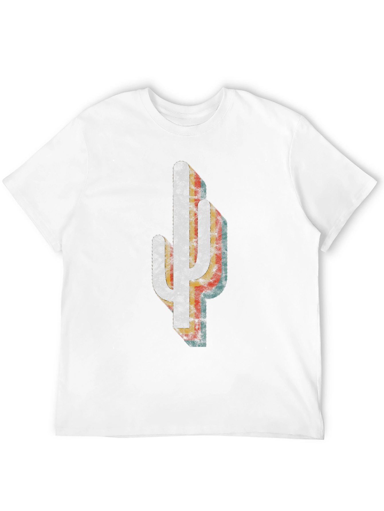 Retro Cactus Graphic Tee - Desert Style