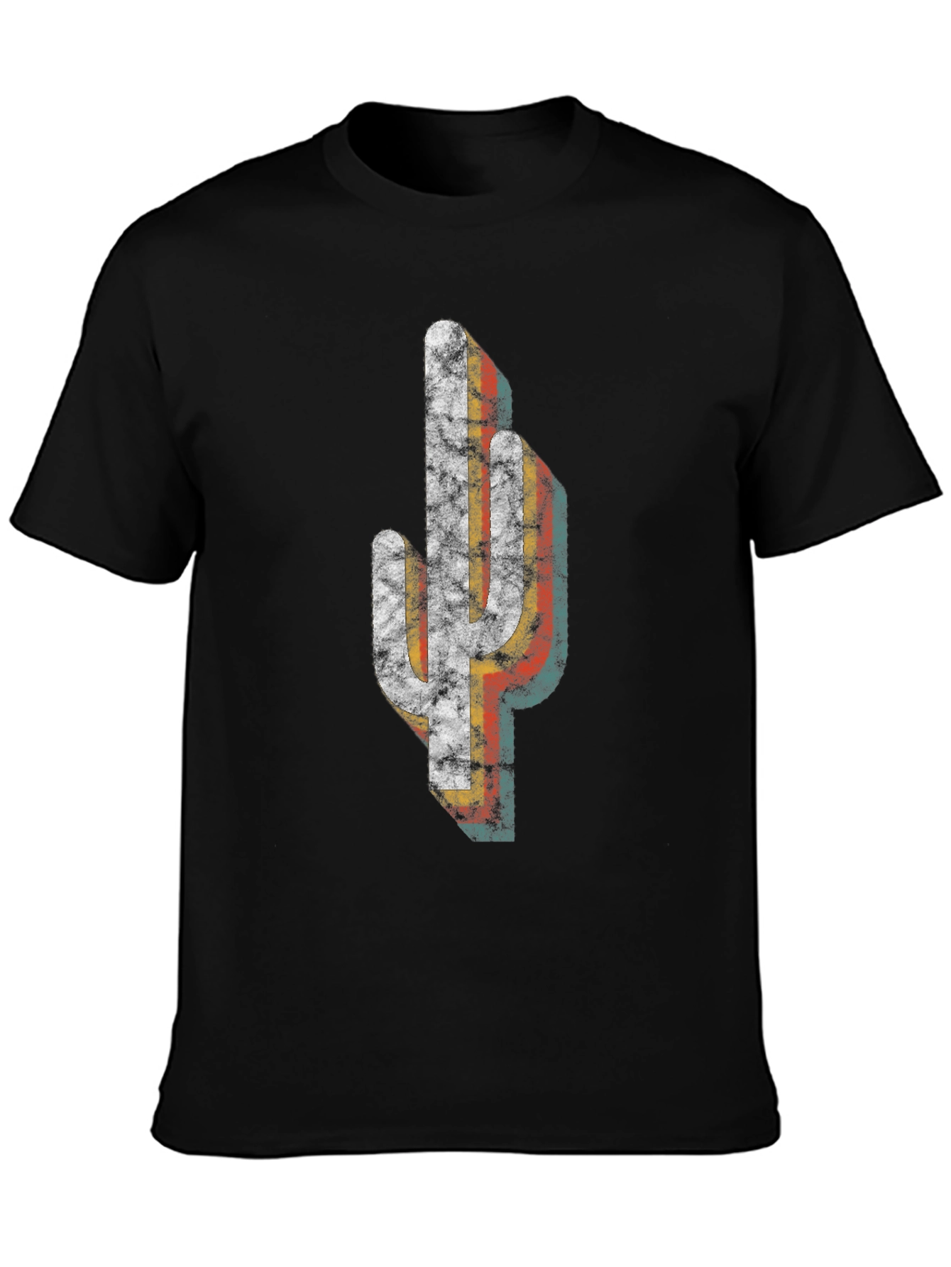 Retro Cactus Graphic Tee - Desert Style