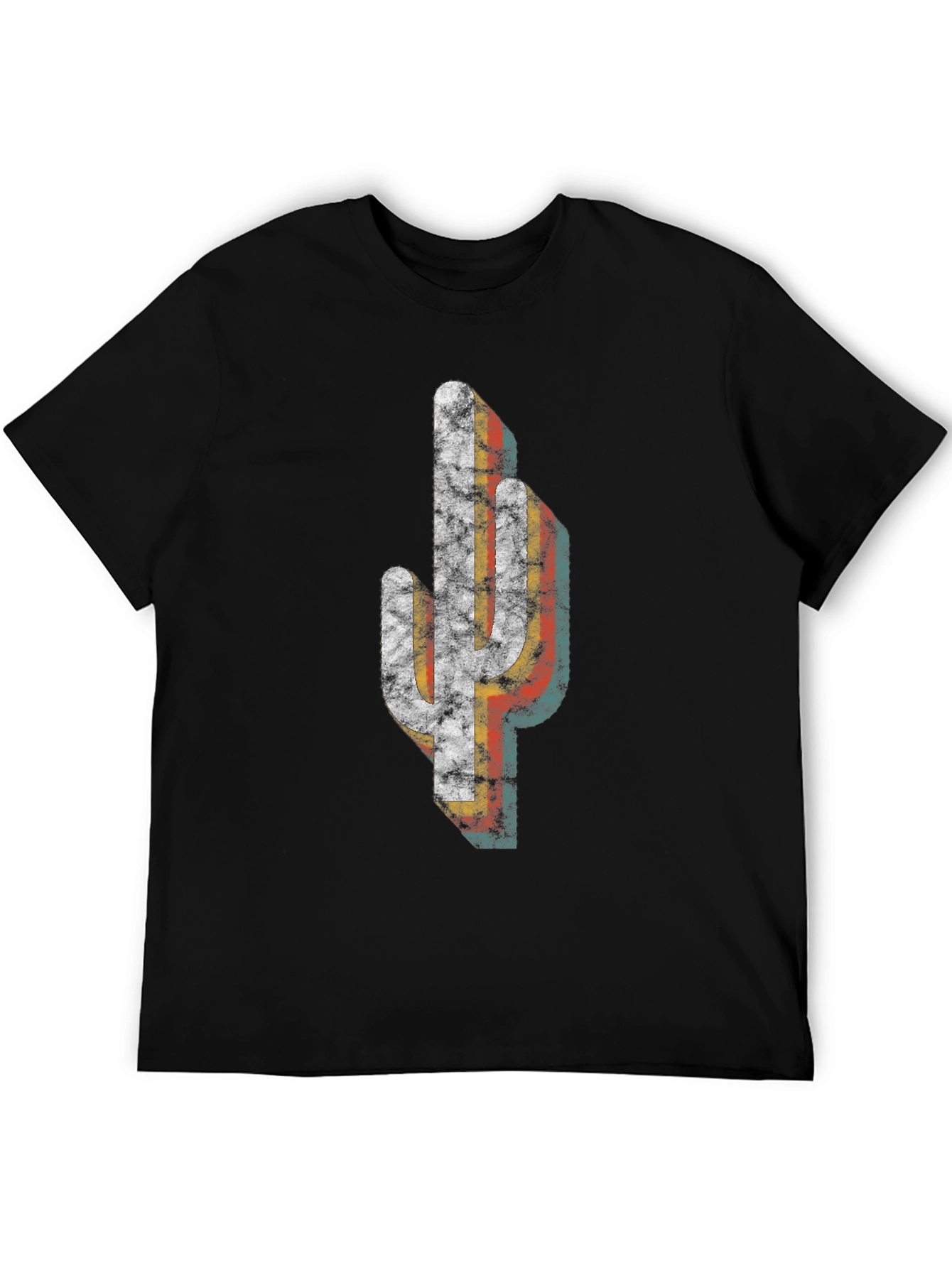Retro Cactus Graphic Tee - Desert Style