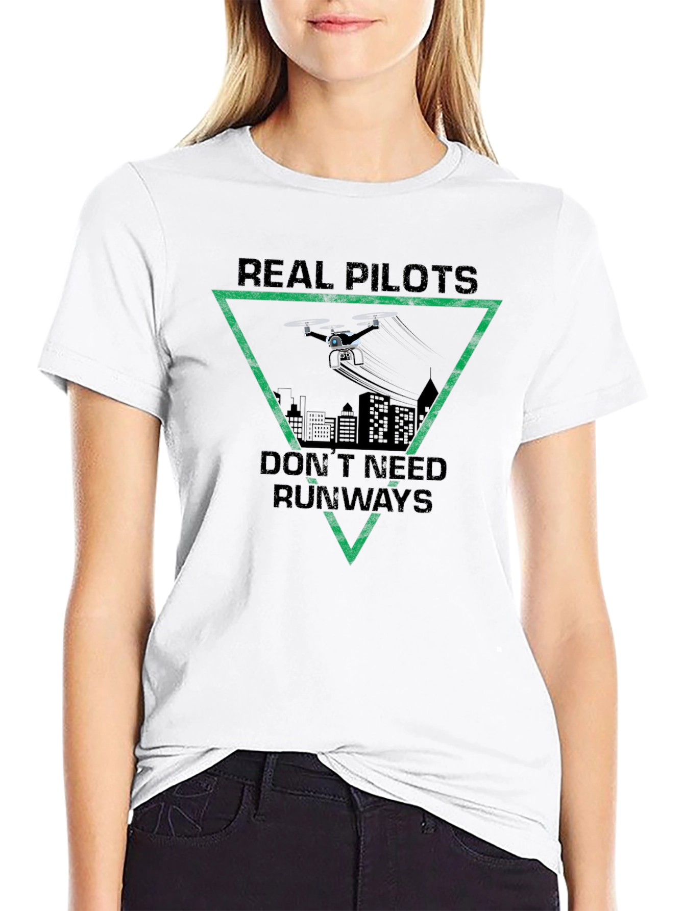 Real Pilots Dont Need Runways T-Shirt