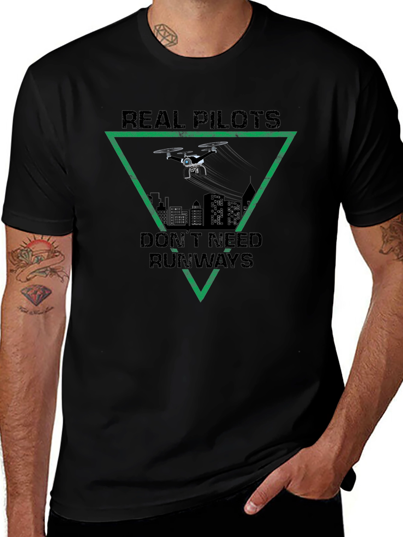 Real Pilots Dont Need Runways T-Shirt