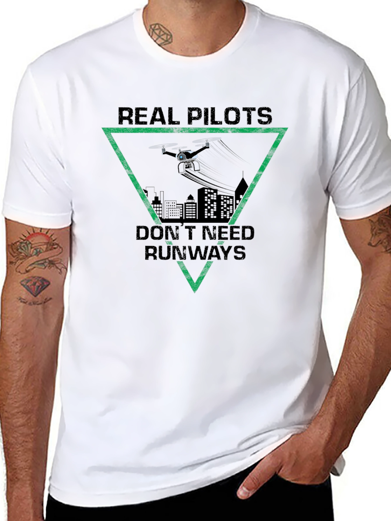 Real Pilots Dont Need Runways T-Shirt