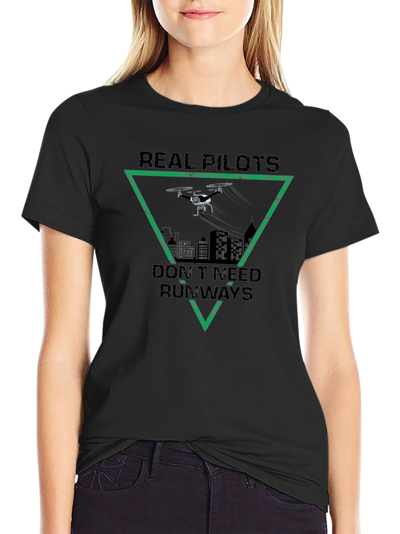 Real Pilots Dont Need Runways T-Shirt