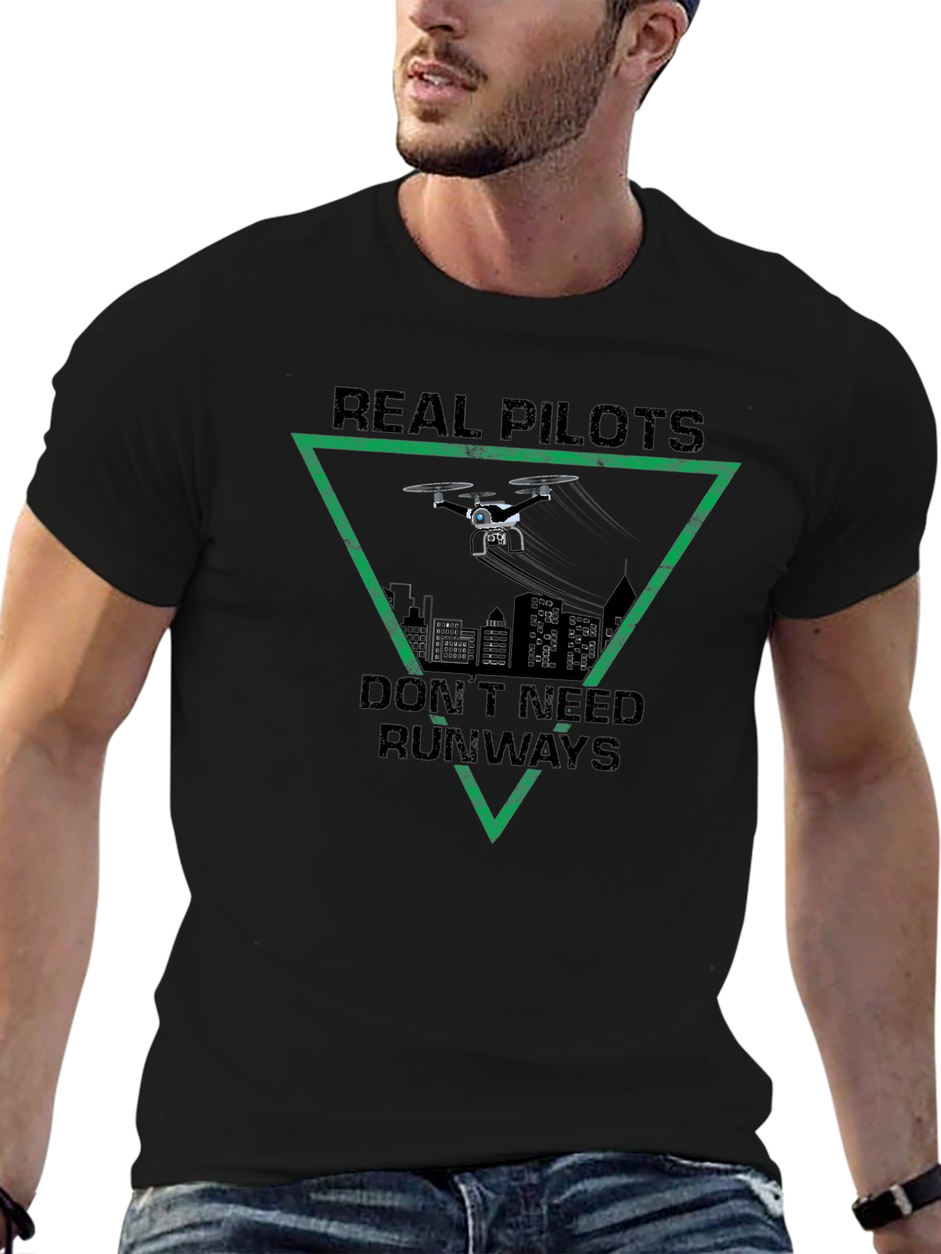 Real Pilots Dont Need Runways T-Shirt