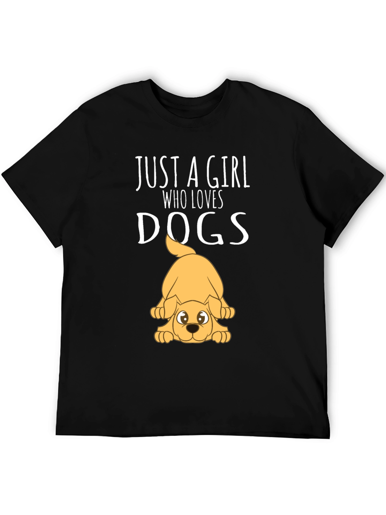 Girl Who Loves Dogs Graphic T-Shirt