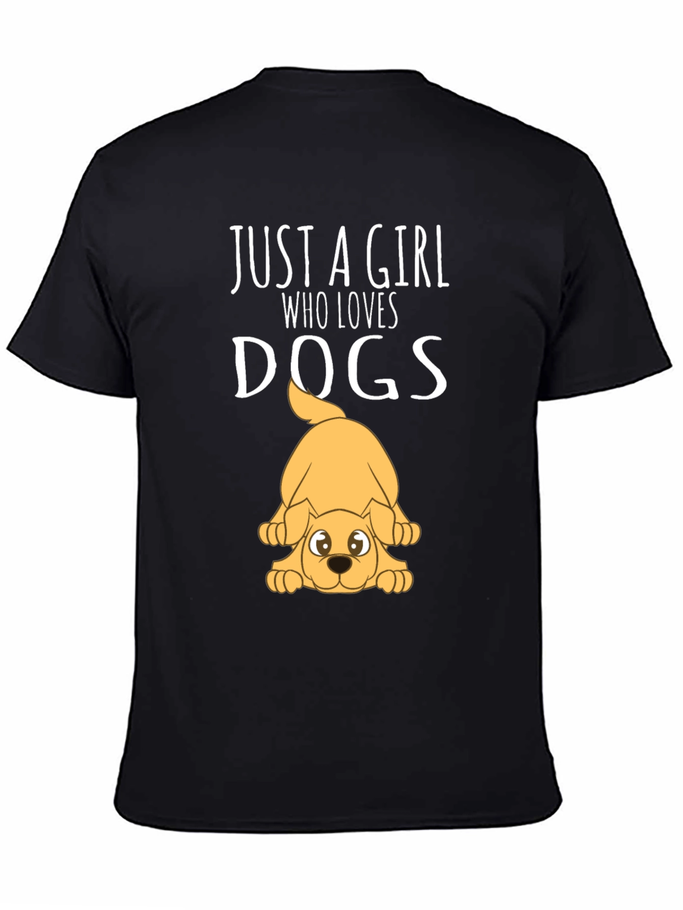 Girl Who Loves Dogs Graphic T-Shirt