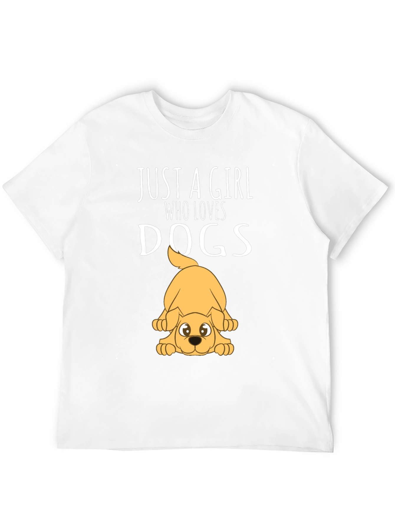 Girl Who Loves Dogs Graphic T-Shirt