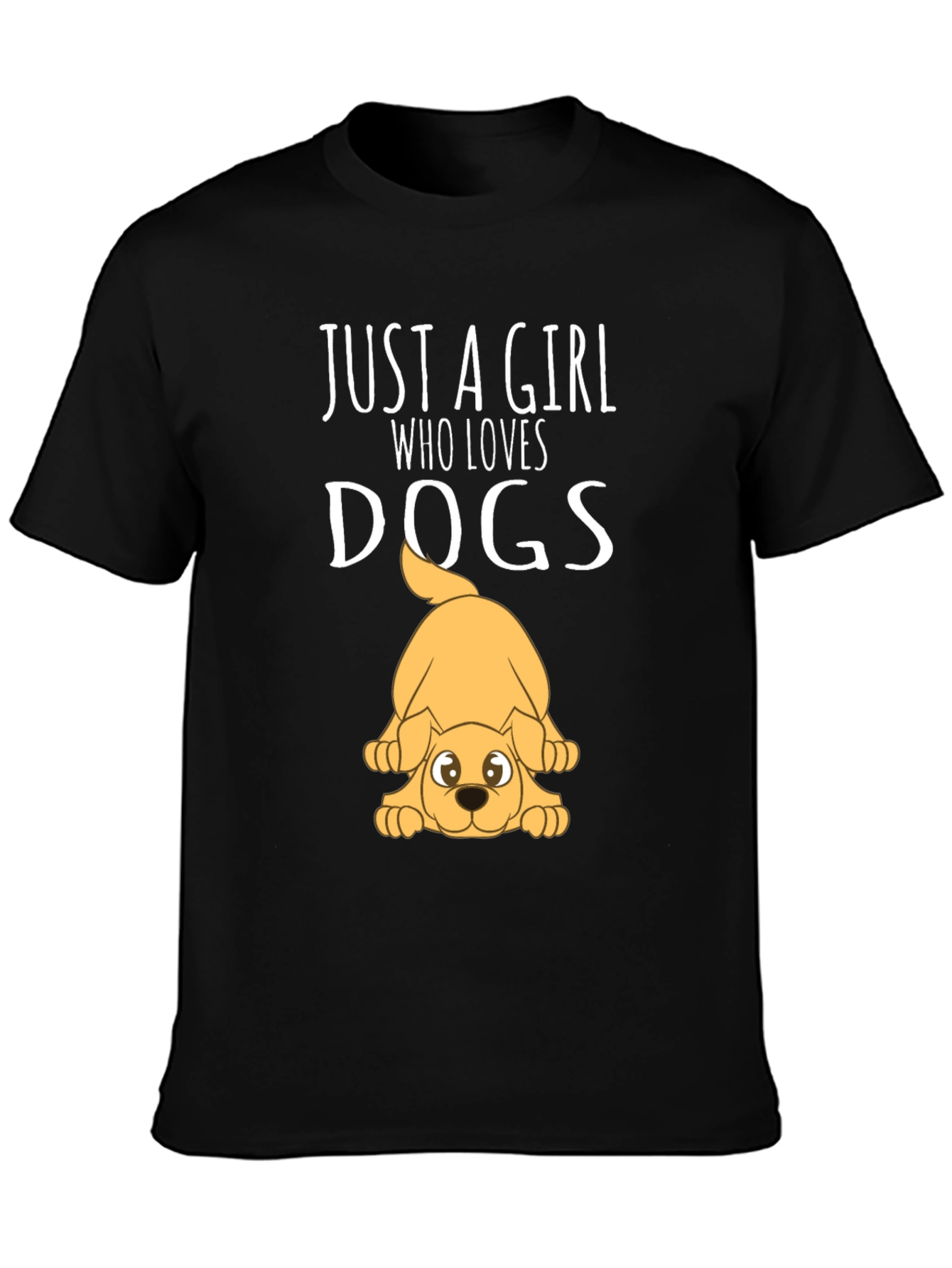 Girl Who Loves Dogs Graphic T-Shirt