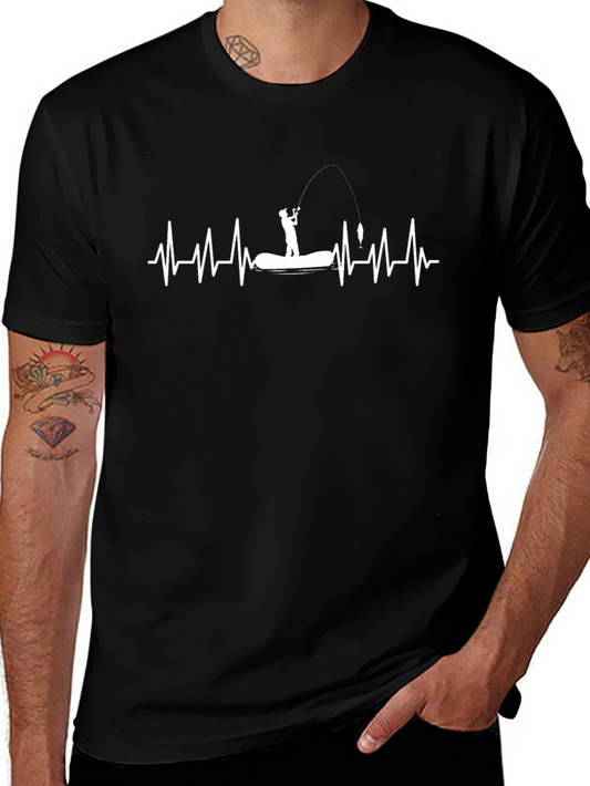 Fishing Heartbeat T-Shirt - Anglers Passion