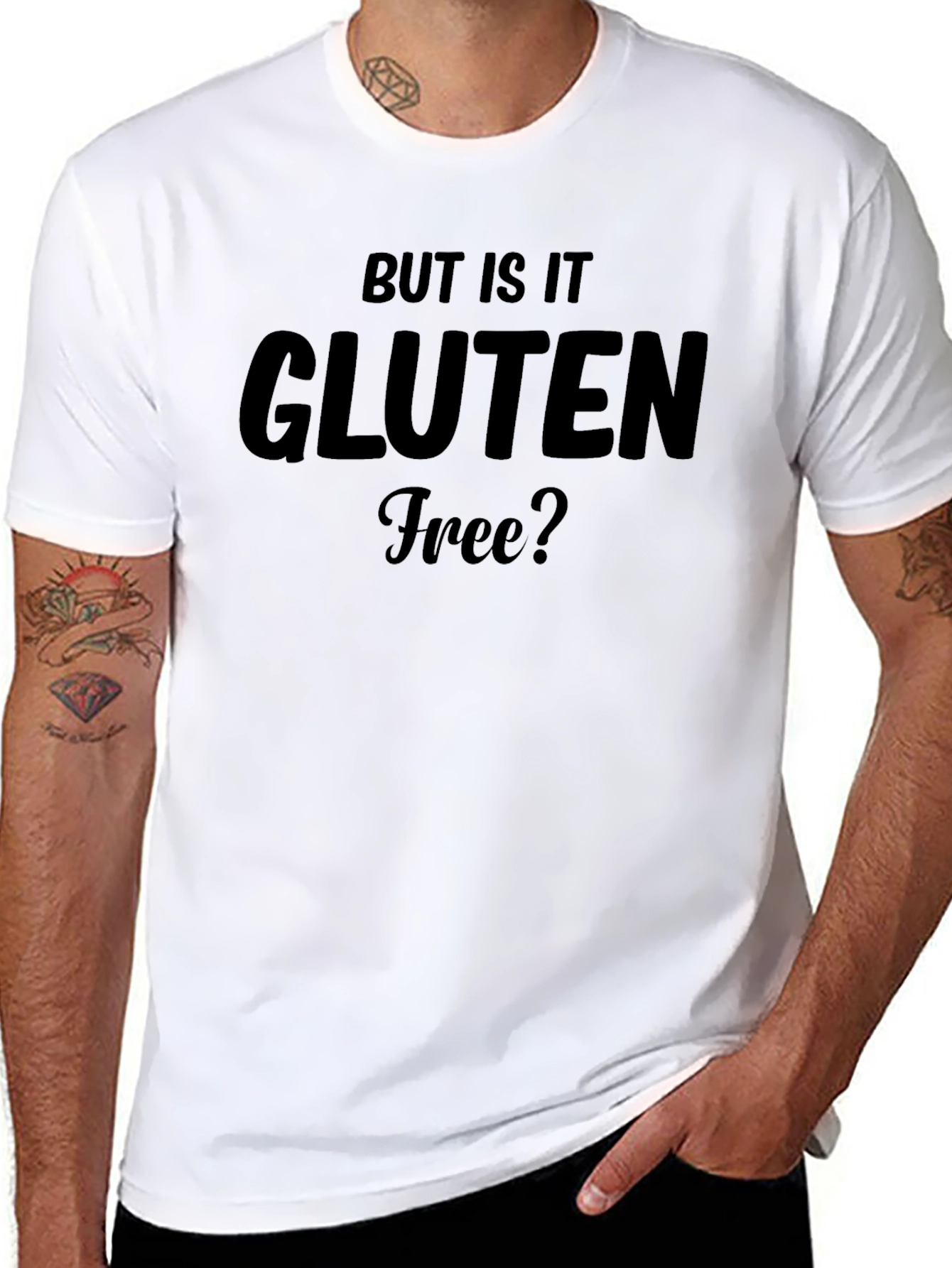 But Is It Gluten Free? Black T-Shirt