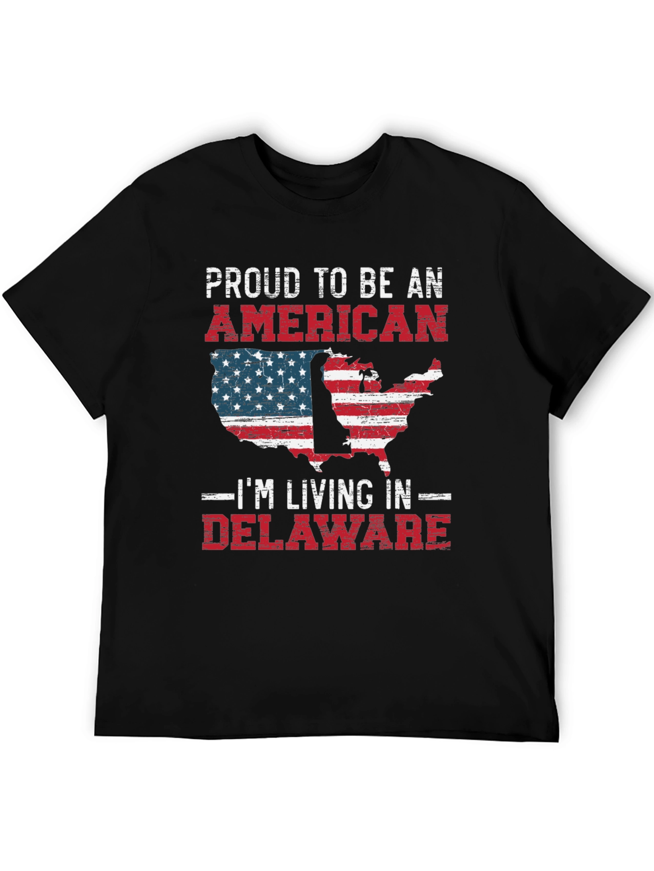 Patriotic Delaware T-Shirt - Proud American