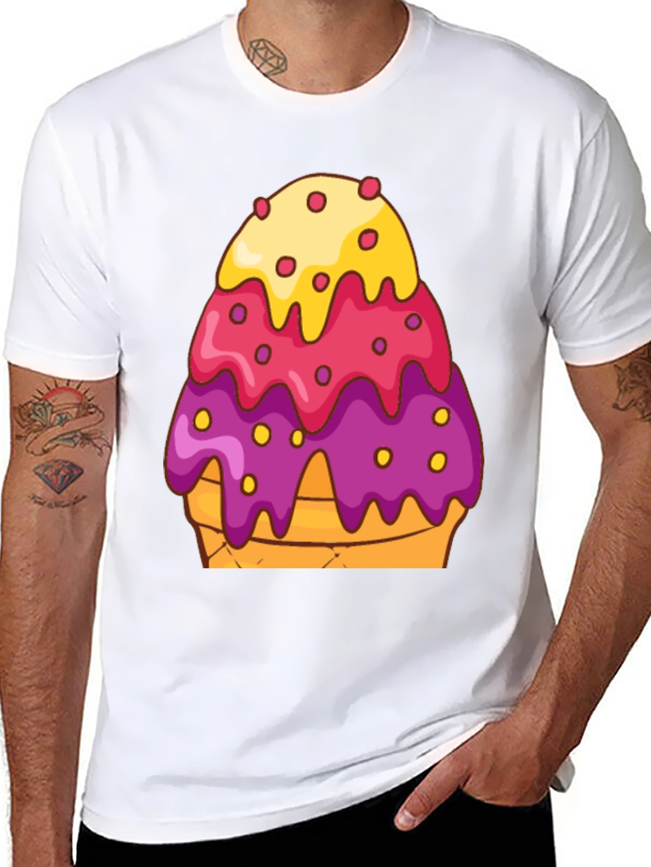 Ice Cream Cone Graphic T-Shirt