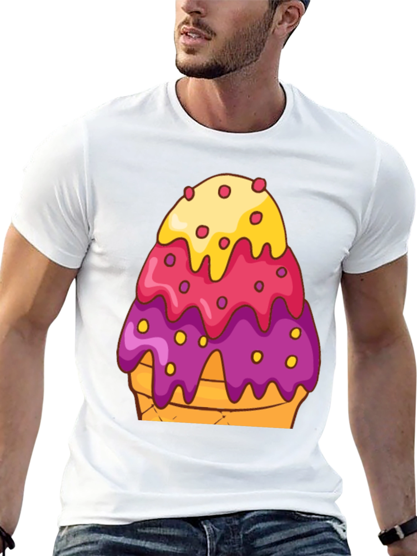 Ice Cream Cone Graphic T-Shirt