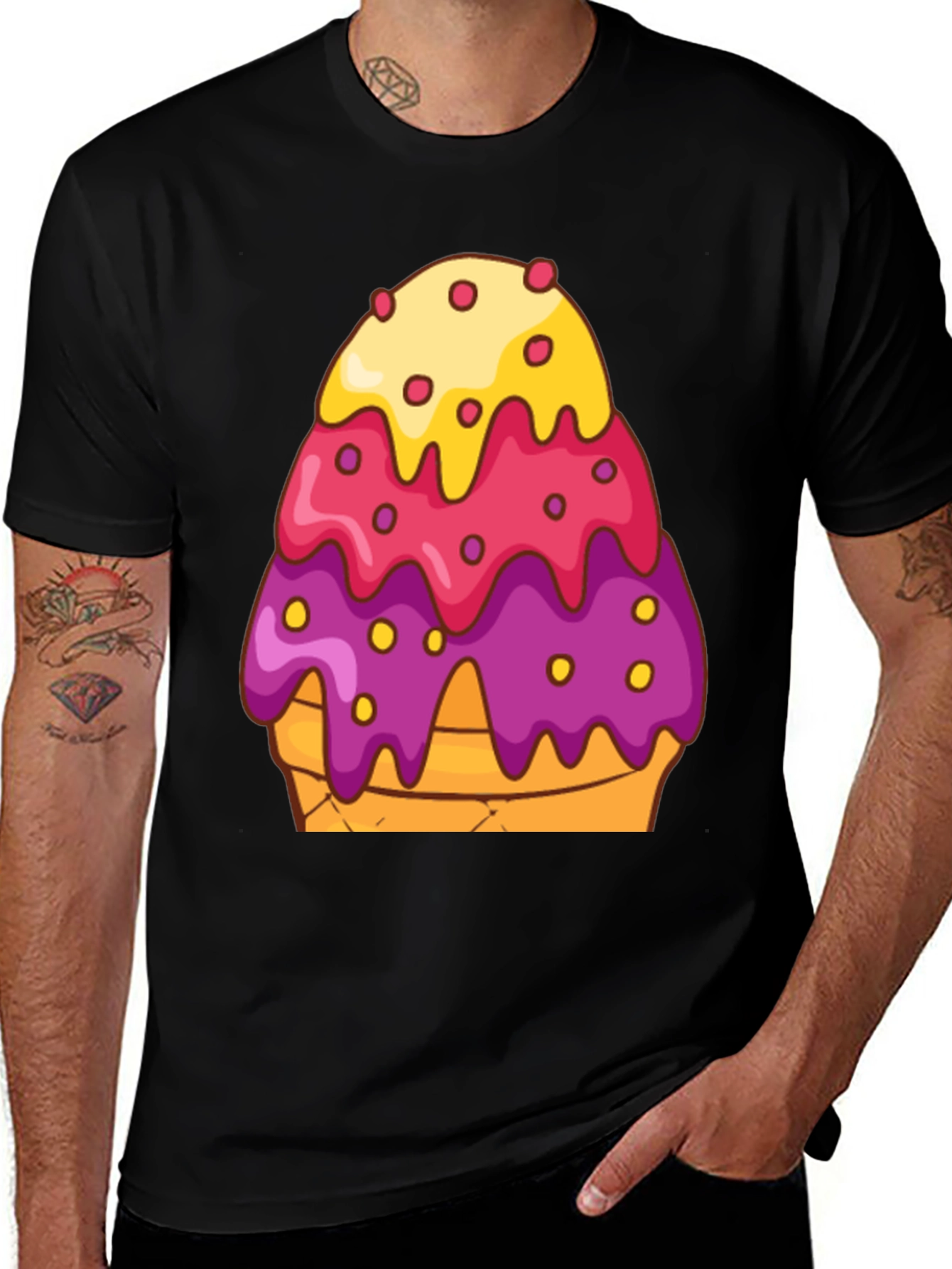 Ice Cream Cone Graphic T-Shirt