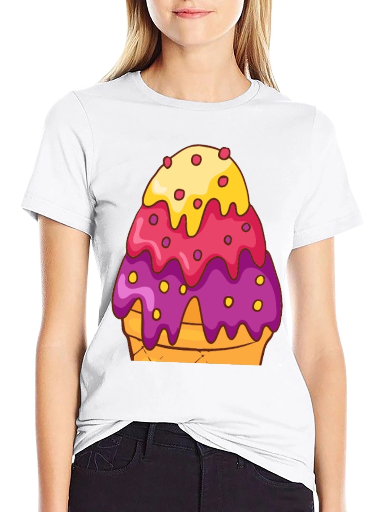 Ice Cream Cone Graphic T-Shirt