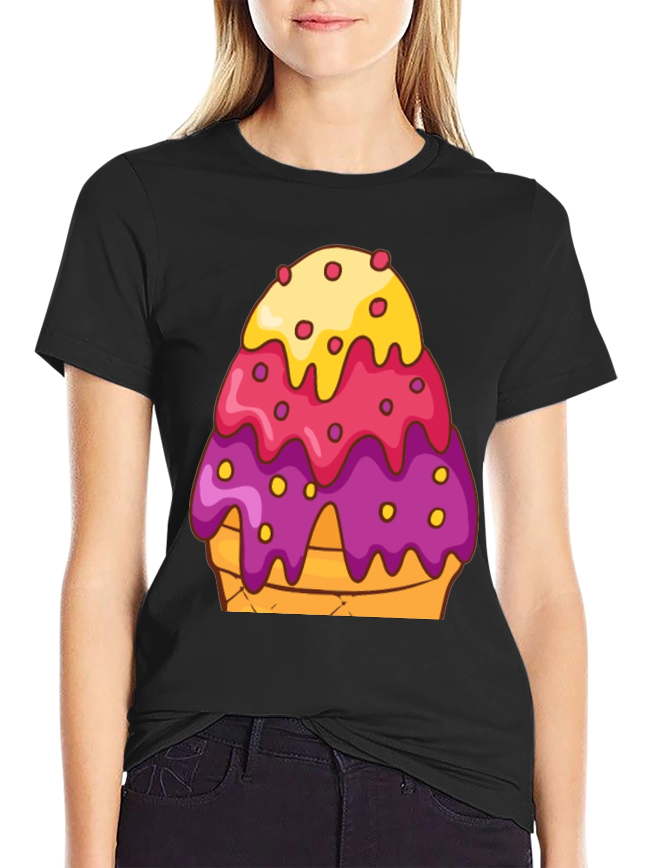 Ice Cream Cone Graphic T-Shirt