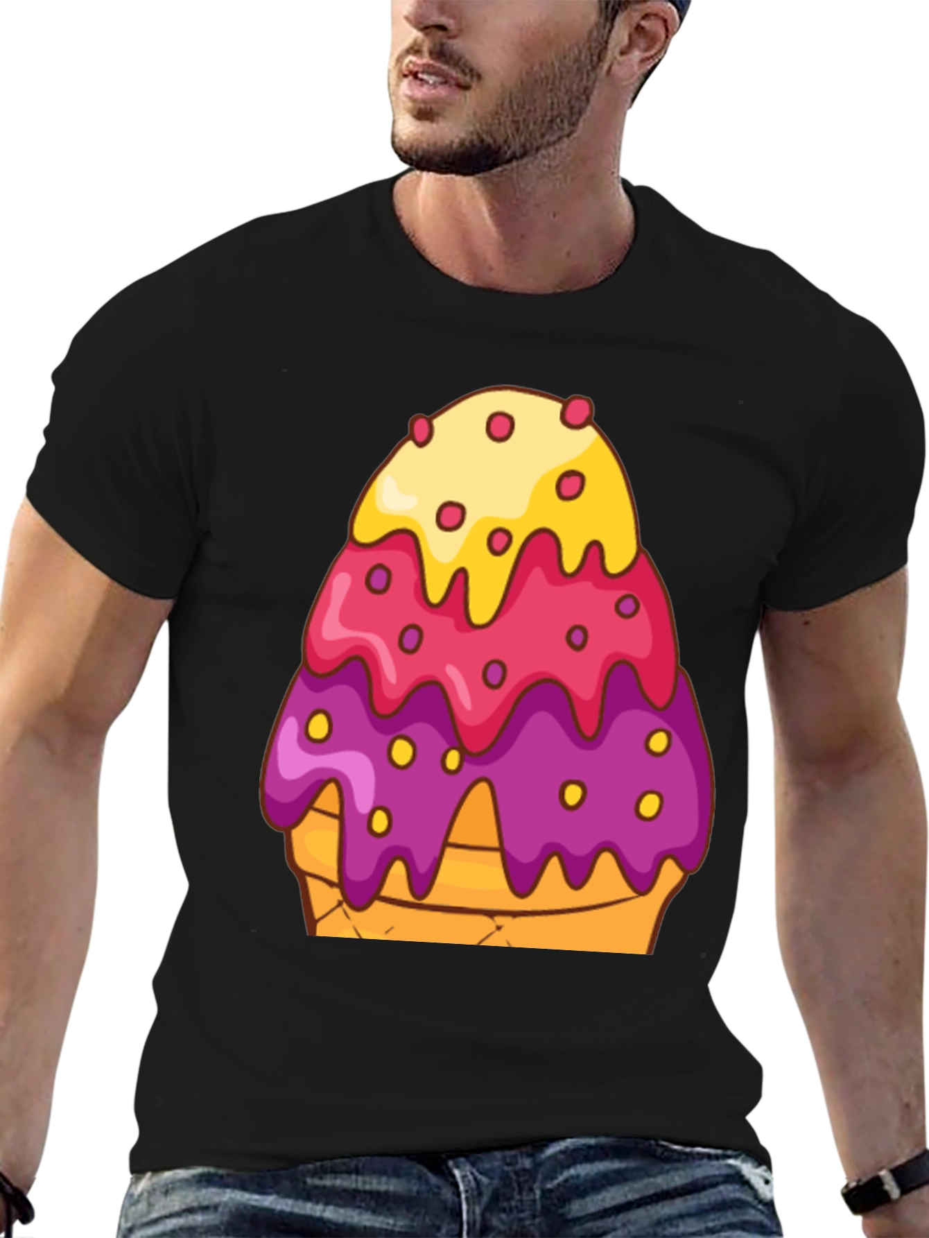 Ice Cream Cone Graphic T-Shirt