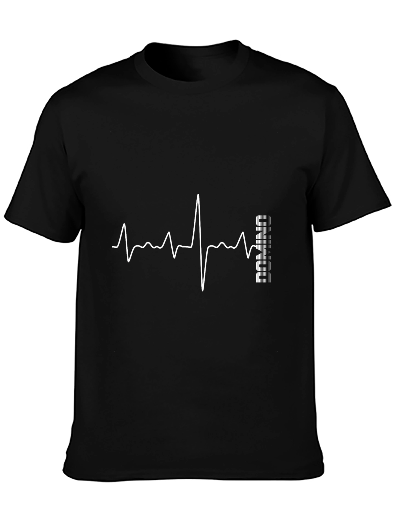 Domino Heartbeat Graphic T-Shirt - Black