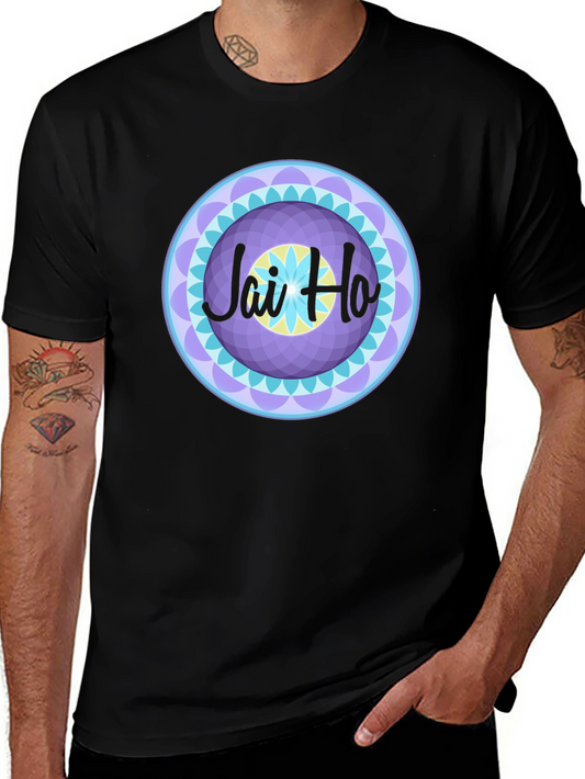 Jai Ho Graphic Tee - Vibrant Mandala Design