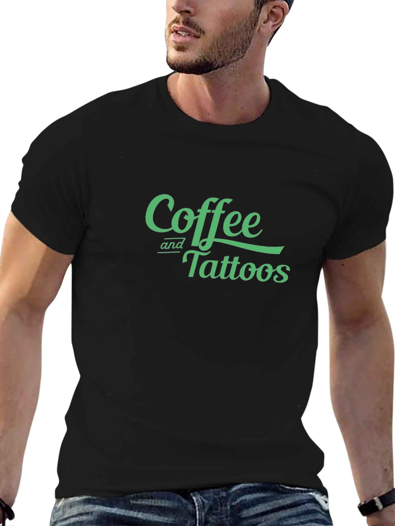 Coffee and Tattoos Graphic Tee - Cool Casual Style