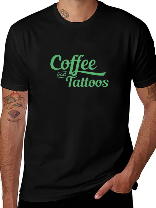 Coffee and Tattoos Graphic Tee - Cool Casual Style