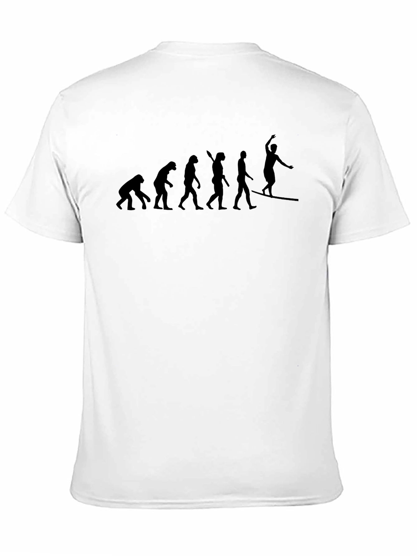 Evolution of Surfing T-Shirt - Black Cotton Tee