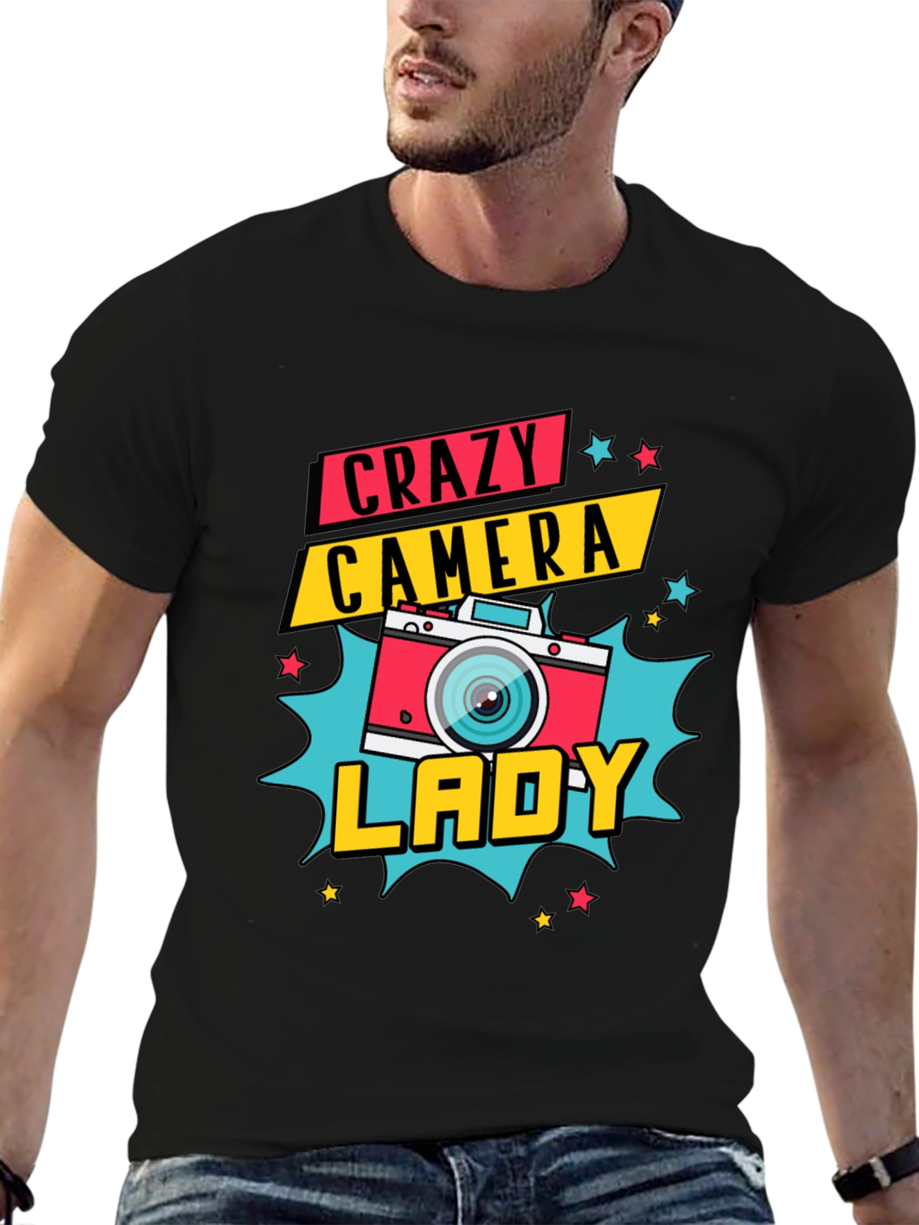 Crazy Camera Lady Graphic Tee