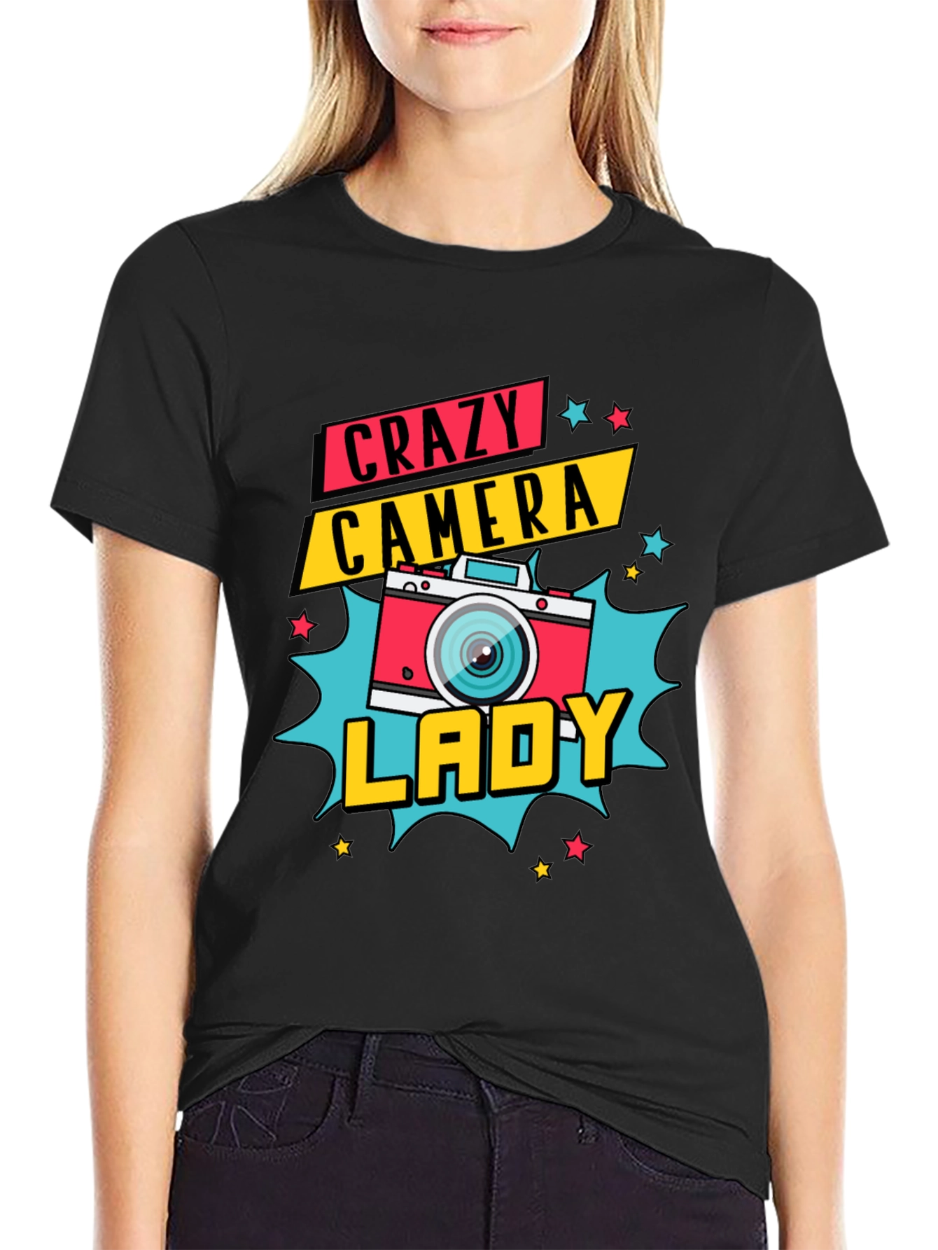 Crazy Camera Lady Graphic Tee