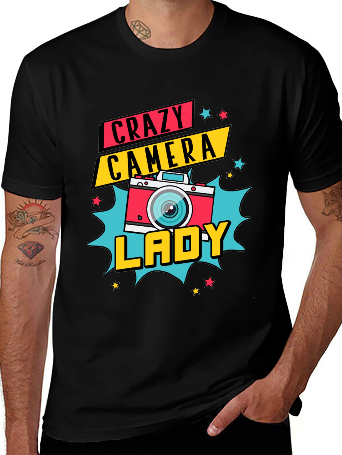 Crazy Camera Lady Graphic Tee
