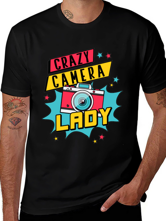 Crazy Camera Lady Graphic Tee
