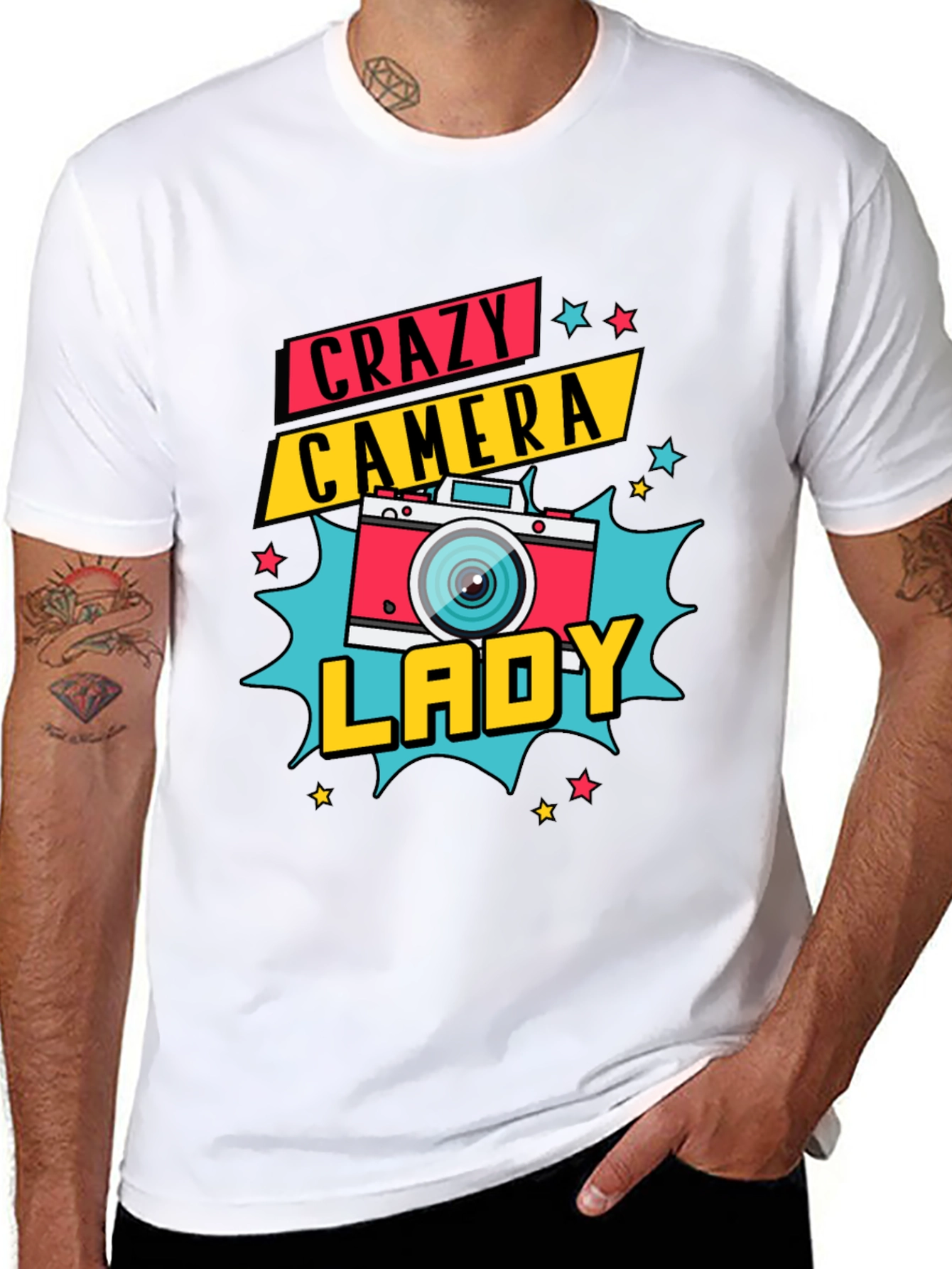 Crazy Camera Lady Graphic Tee