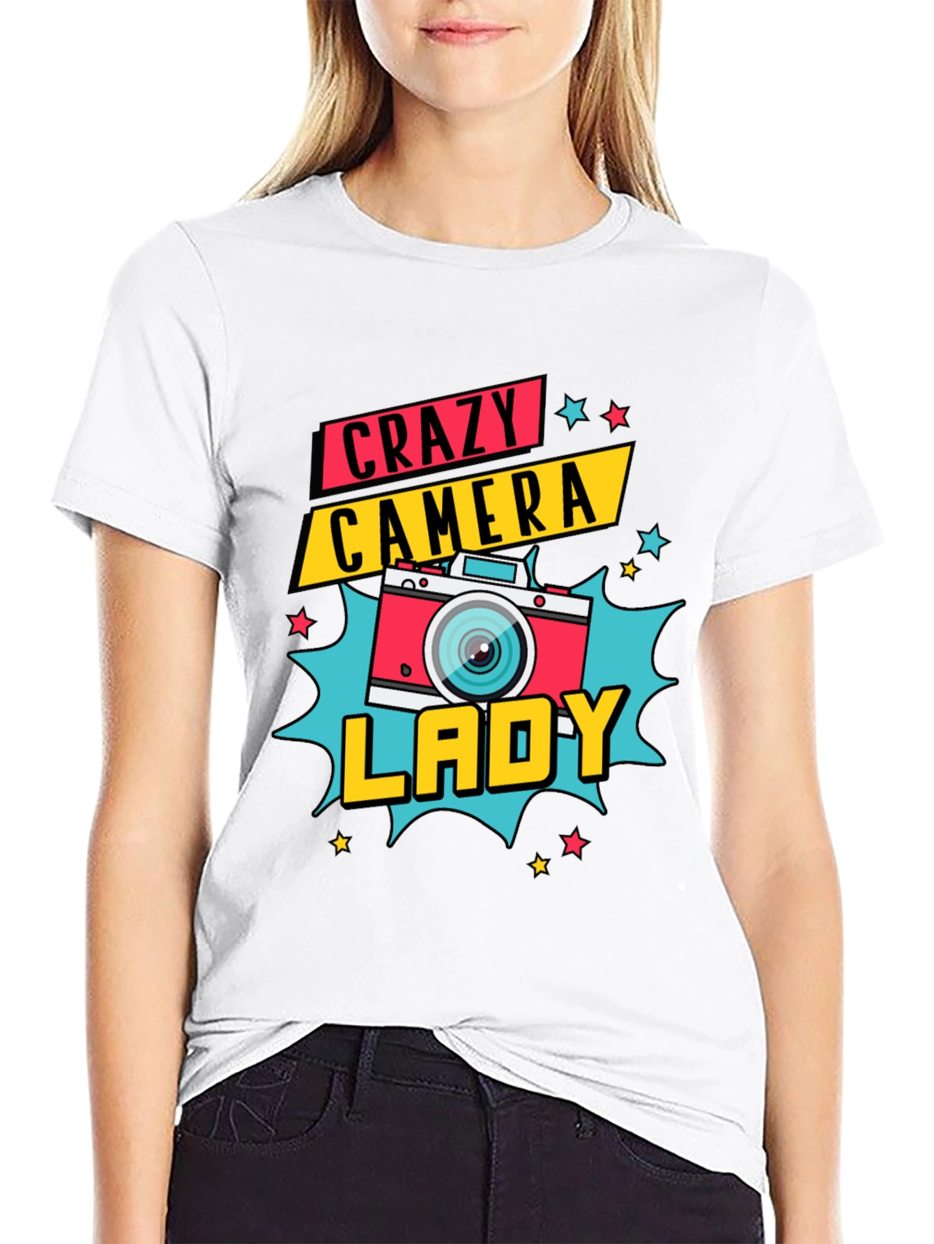Crazy Camera Lady Graphic Tee
