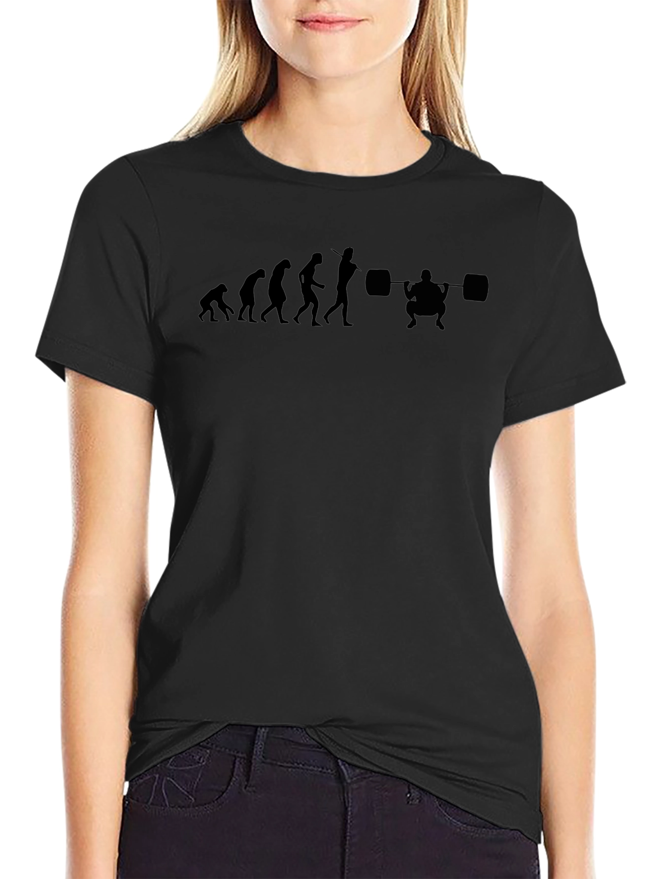 Evolution of Squat T-Shirt - Black